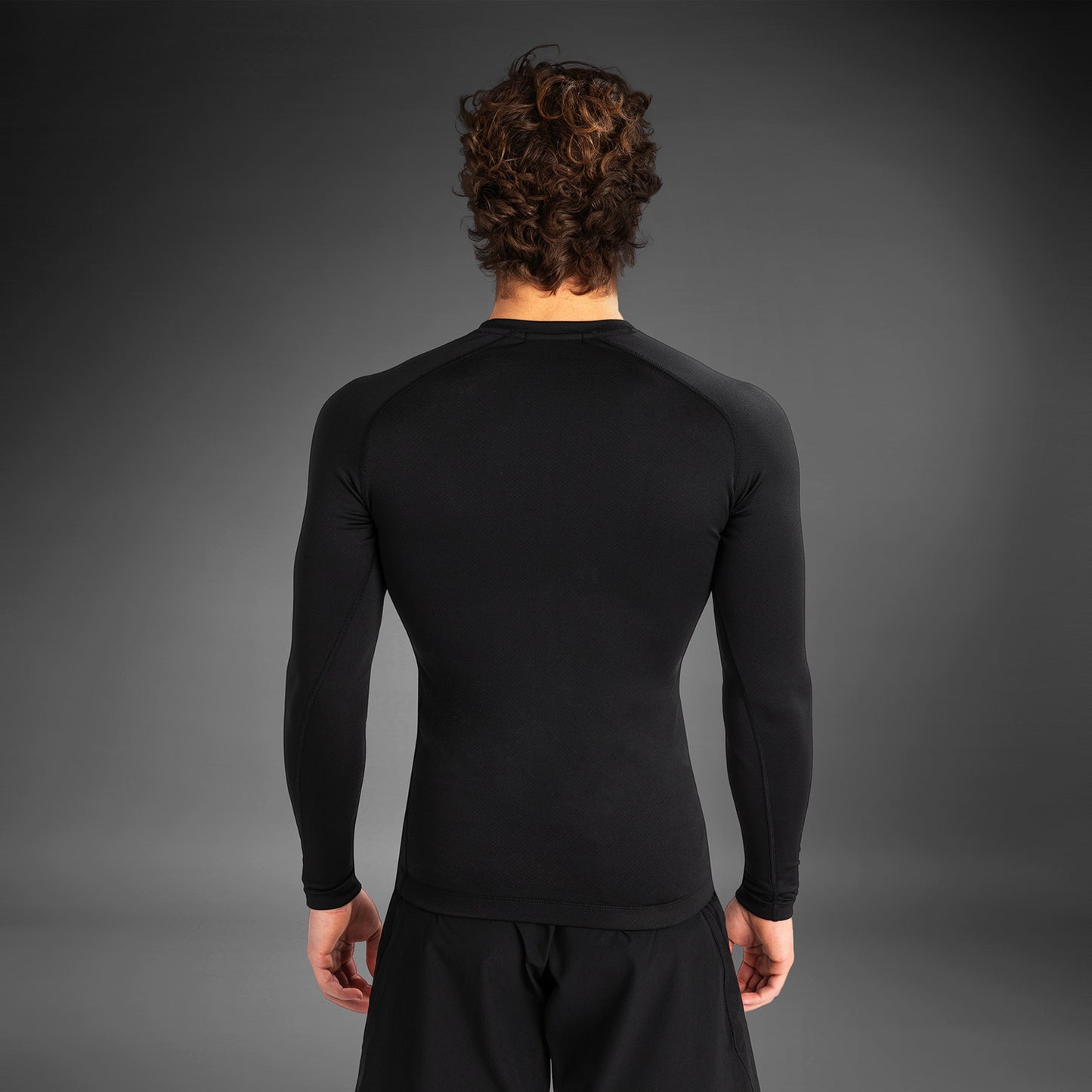 Venum Contender Lycra de manga larga para hombre - Negra/Blanca
