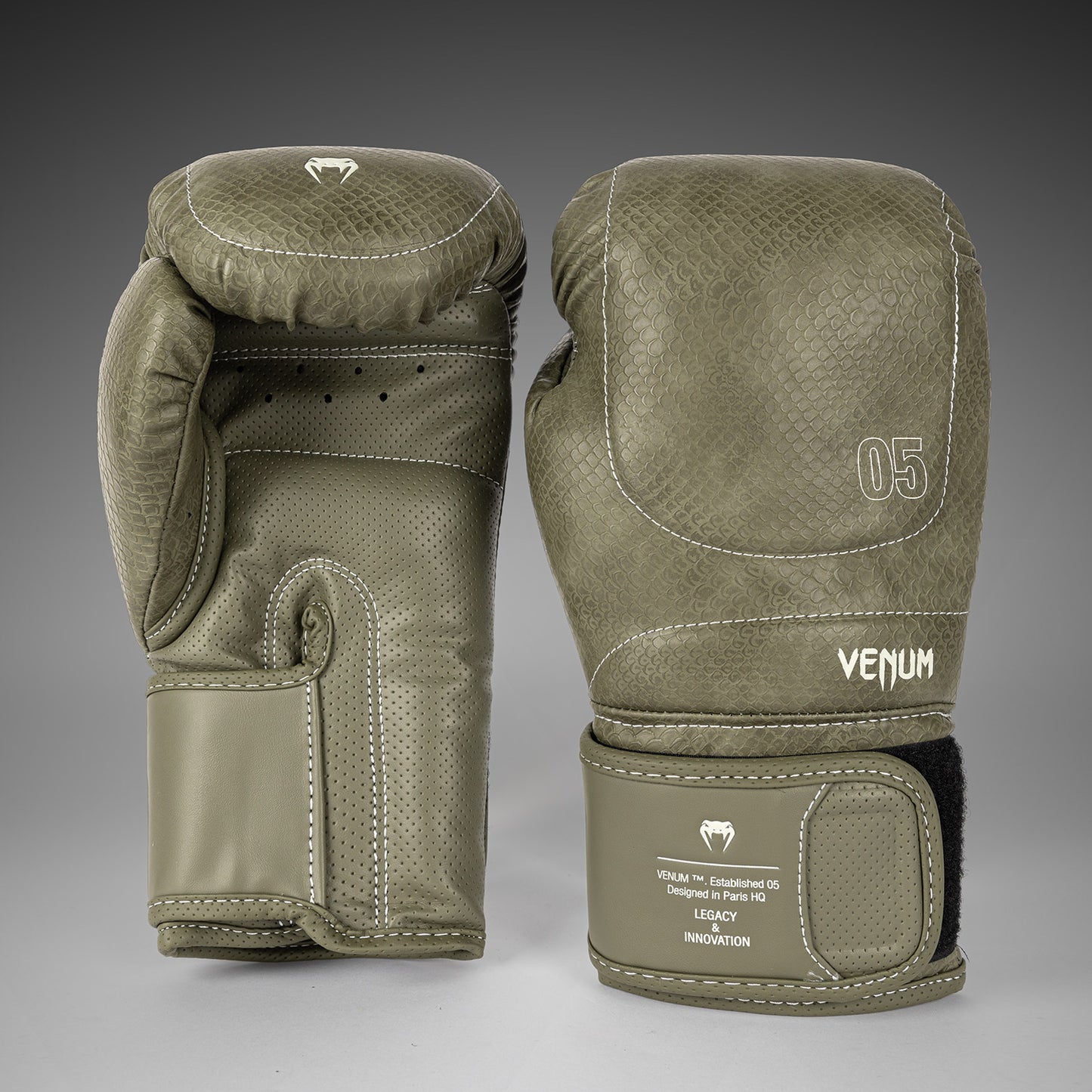 Venum Impact Evo Scales Guantes de Boxeo – Verde Ejército