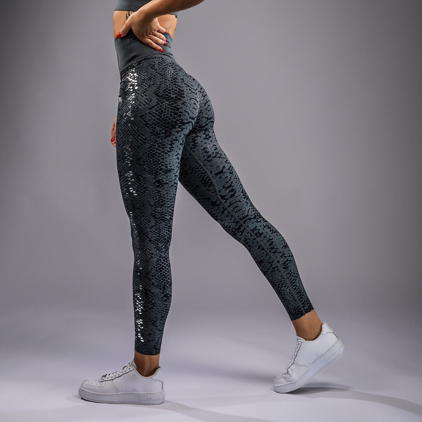 Venum Amazonia Mallas de Longitud Completa para Mujer - Gris Oscuro