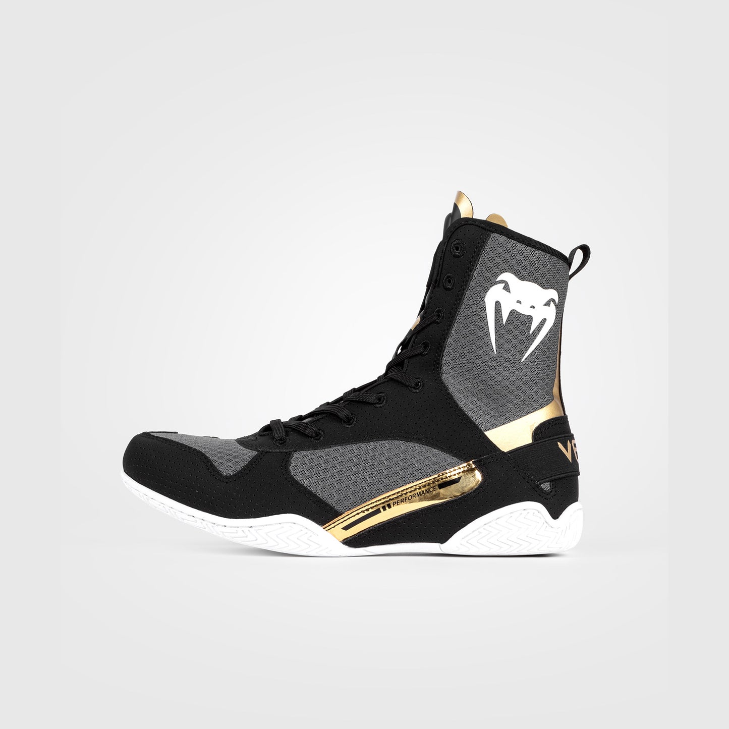 Venum Elite Zapatillas de Boxeo - Negro/Blanco/Oro