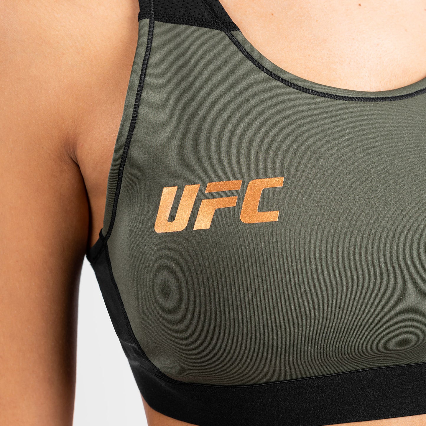 UFC Adrenaline by Venum Fight Week Sujetador deportivo para Mujer - Caqui/Bronce