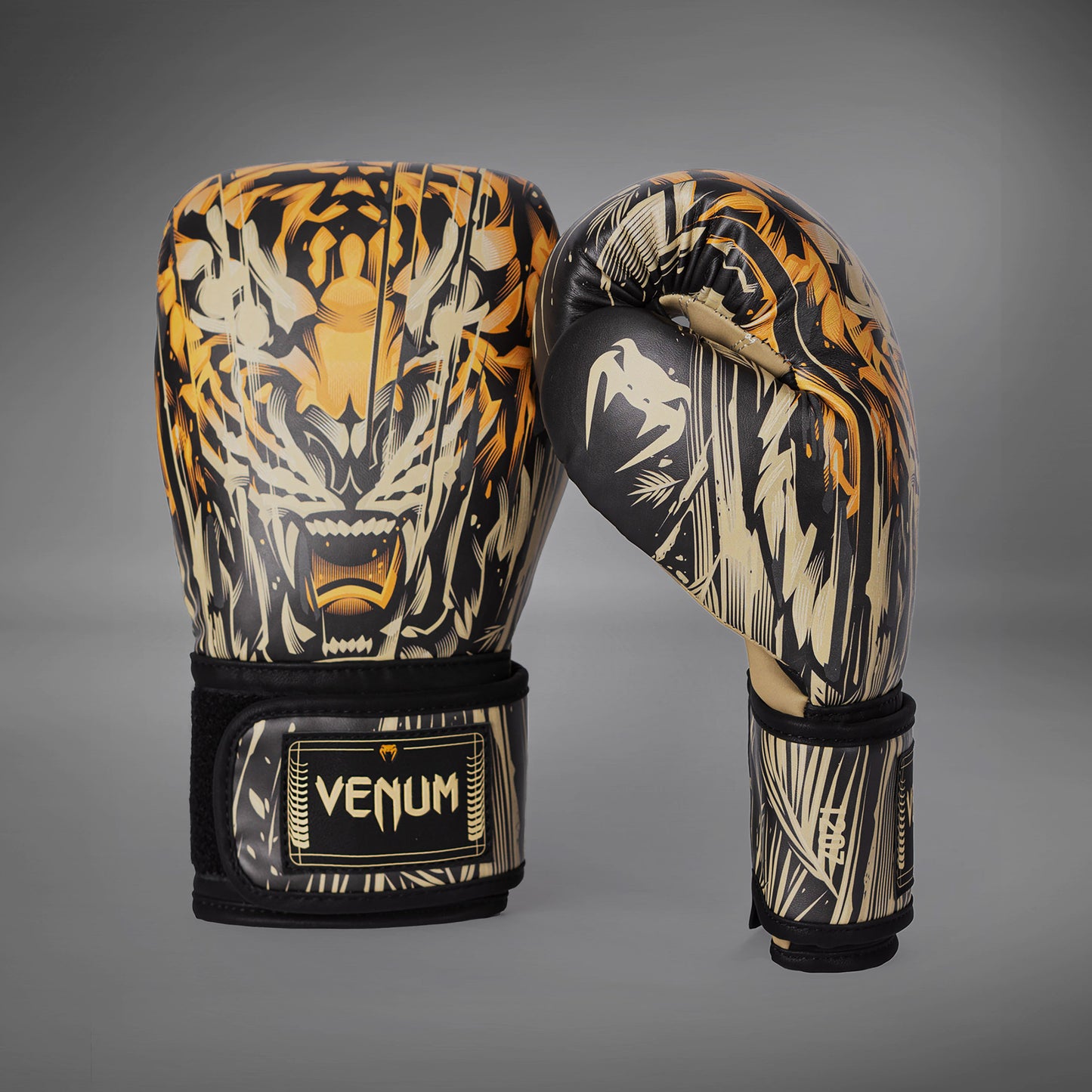 Venum Tiger Guantes de Boxeo - Negro/Naranja Neón
