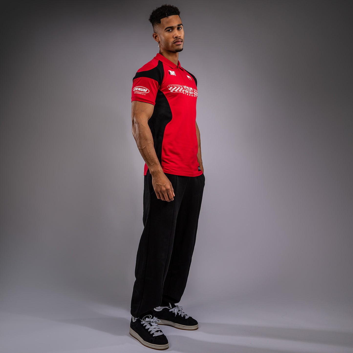 Venum Motorsport Polo de Algodón - Rojo de Corredor