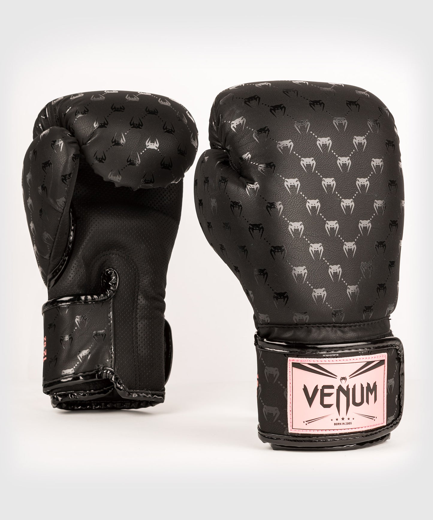 Guantes de Boxeo Venum Impact Monogram – Negro/Oro Rosa