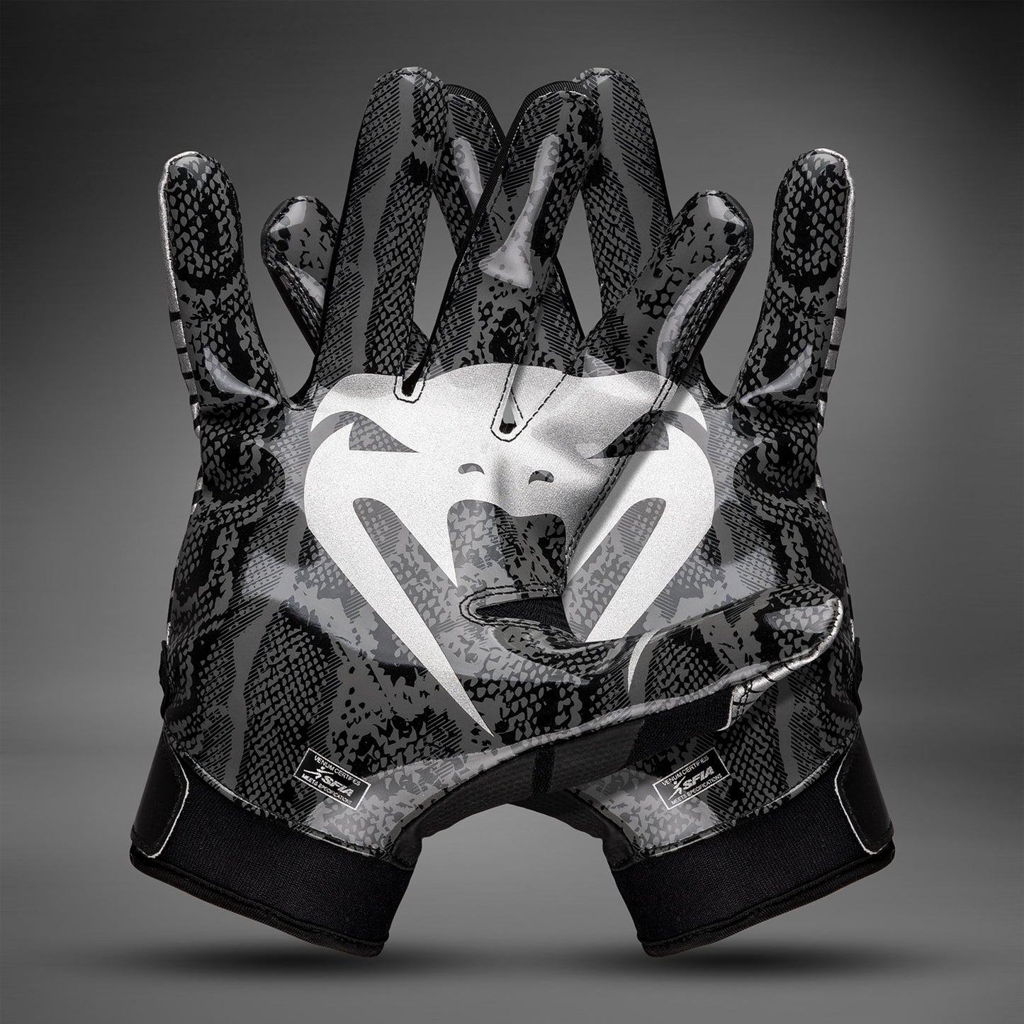 Venum Elite Guantes de Fútbol - Negro/Plata