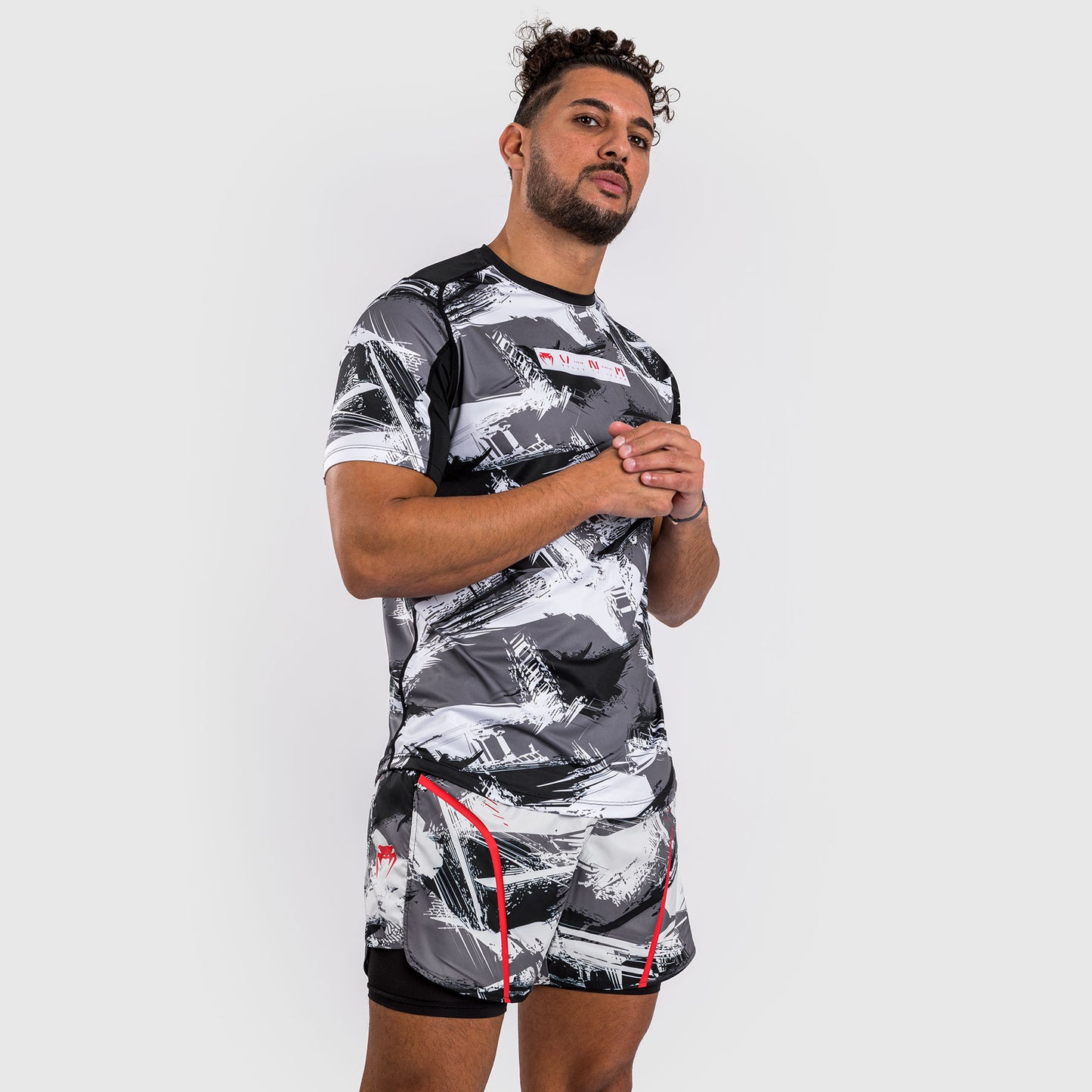 Venum Electron 3.0 Camiseta Dry-Tech - Gris/Rojo