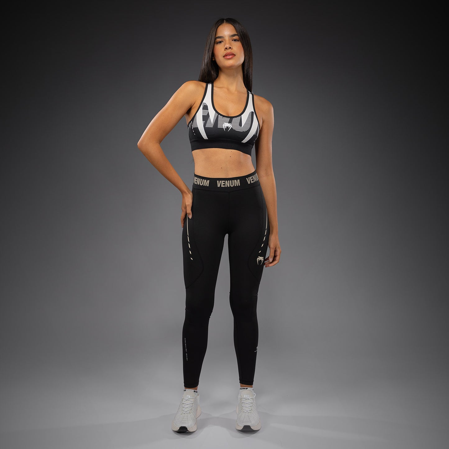Venum Adrenaline Leggings Mujer – Negro/Marfil