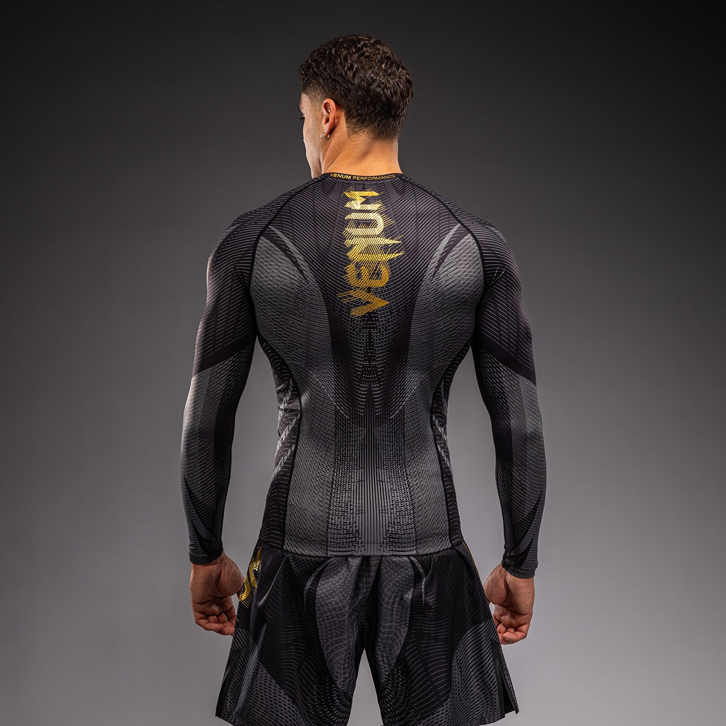 Venum Galactic 3.0 Rashguard Manga Larga - Negro/Oro