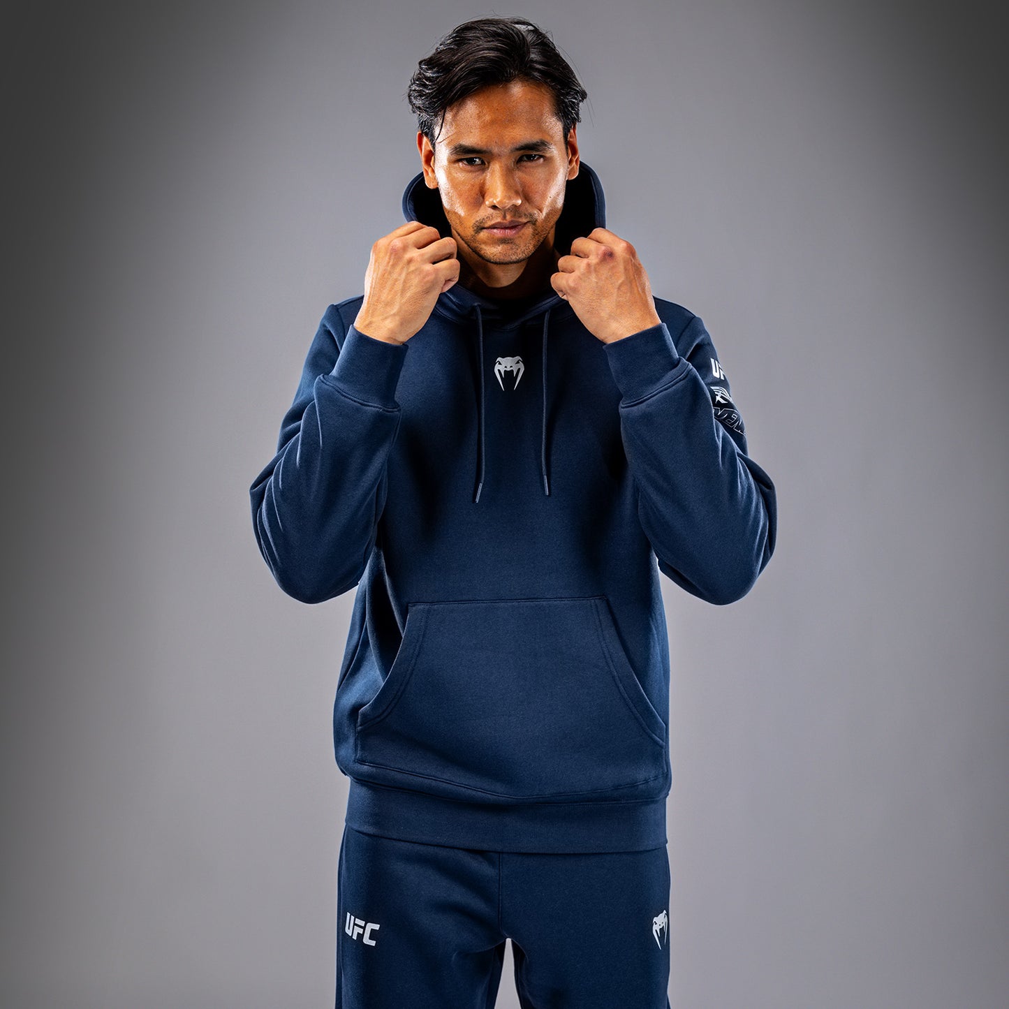 UFC Fusion by Venum Fight Week Sudadera con Capucha para Hombre - Solid Azul oceánico
