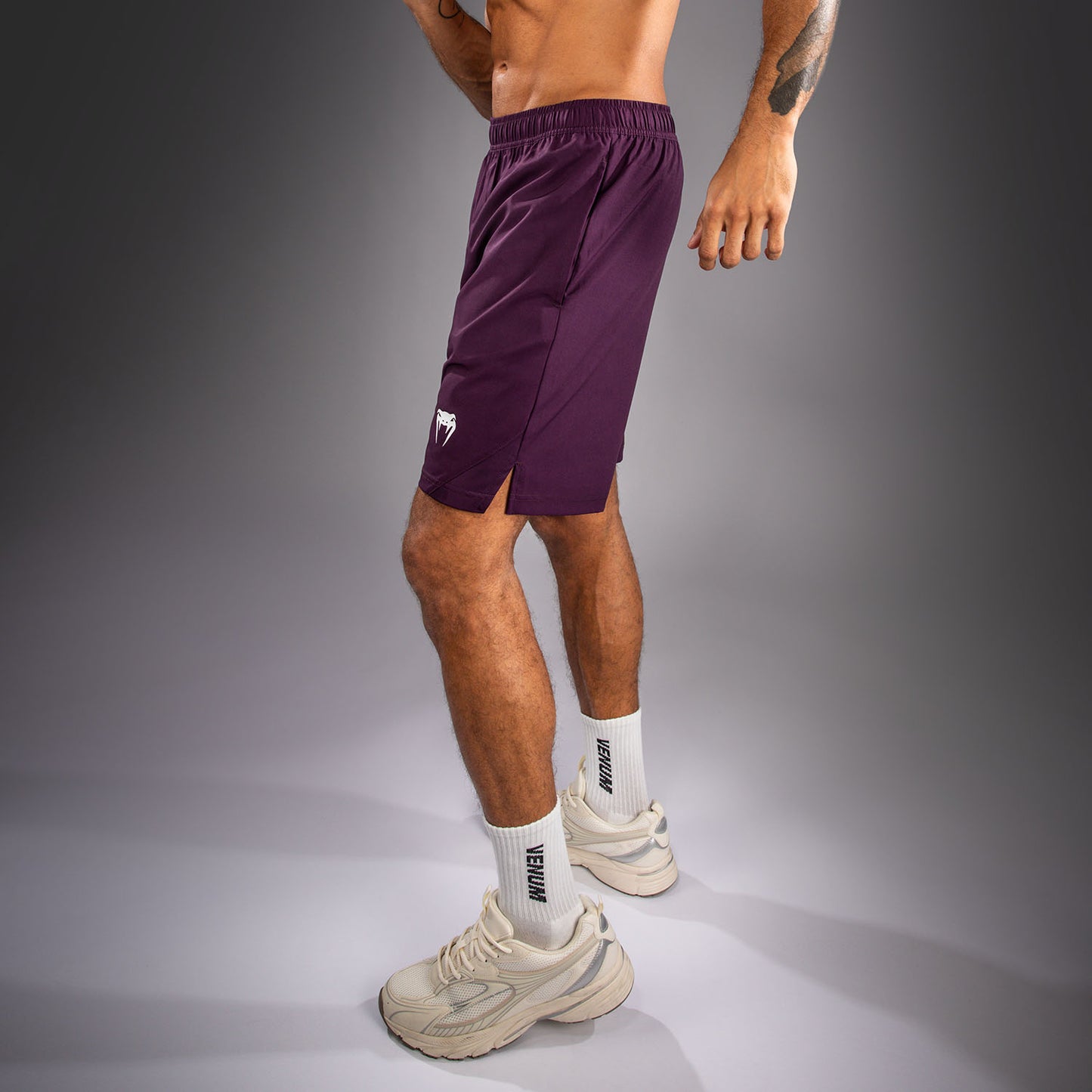 Venum Contender Shorts de entrenamiento - Morado oscuro/Blanco