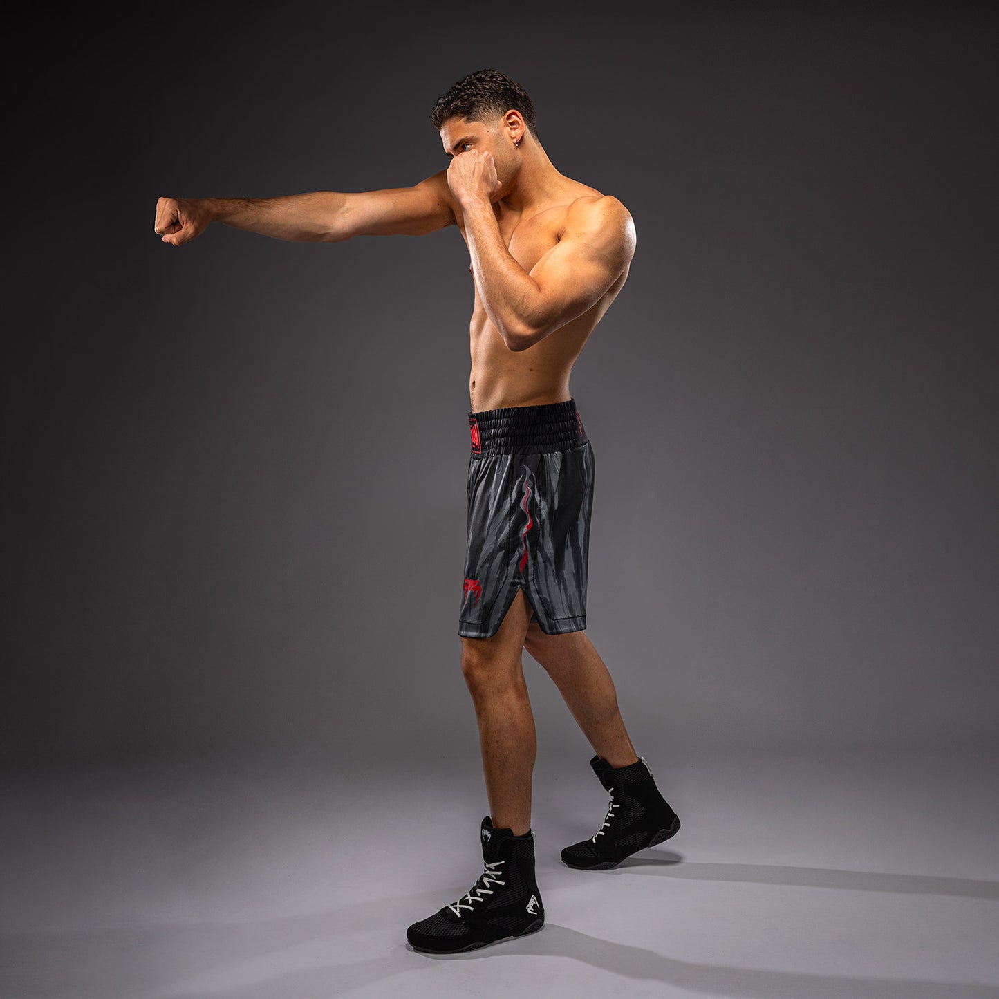 Venum Demon Short de Boxeo - Negro/Gris