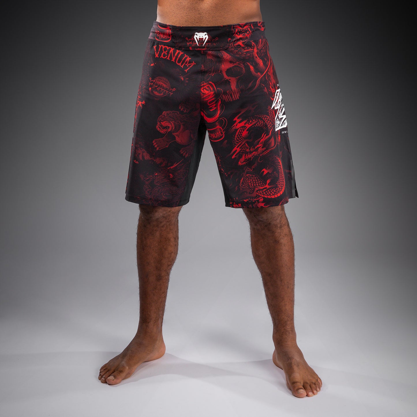 Venum 20th Anniversary Short de Combate - Negro/Rojo