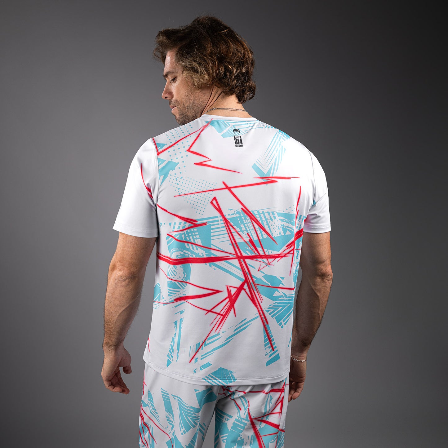 UFC Fusion By Venum Miami Edition Fight Week Camiseta Dry-Tech para hombre - Blanca