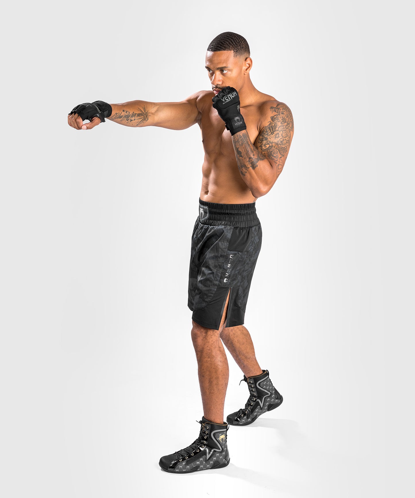 Shorts de boxeo Venum Electron 3.0 - Negro