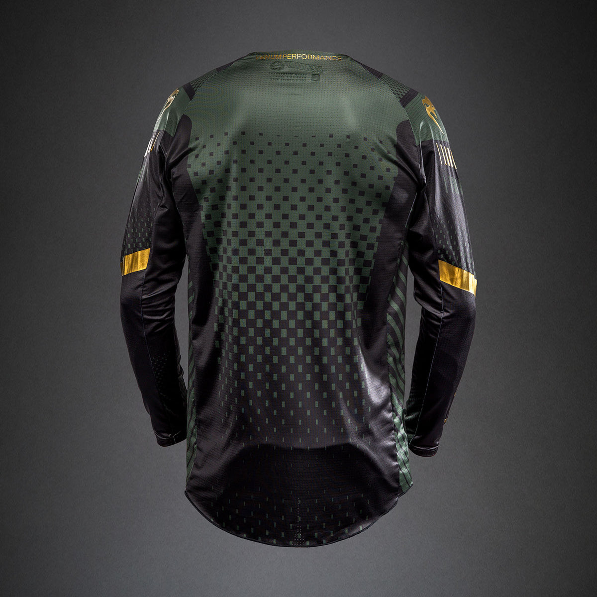 Venum MX Challenger Camiseta de Motorsports - Negro/Verde/Dorado