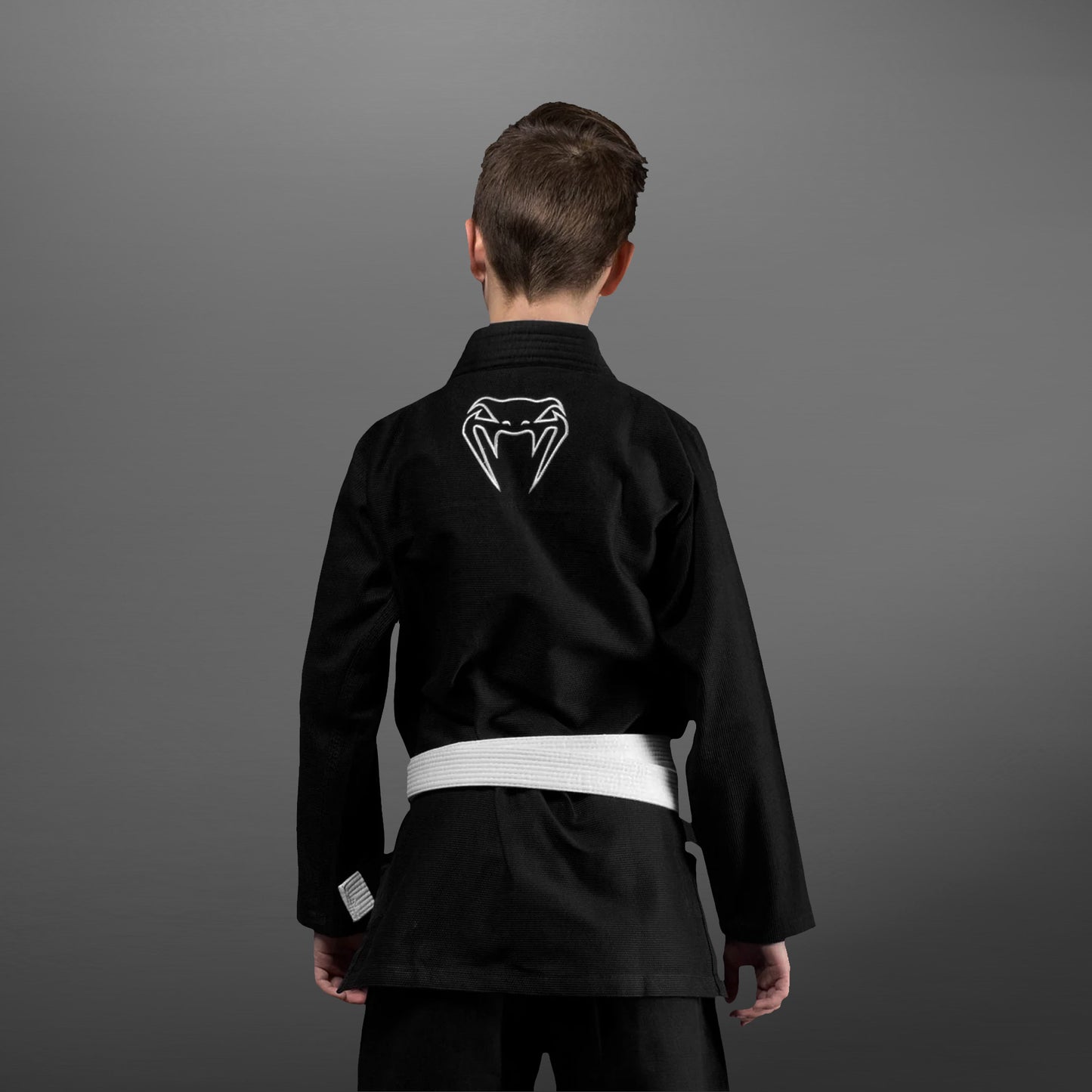 Venum Contender Kids Kimono BJJ (Cinturón blanco incluido)  - Negro