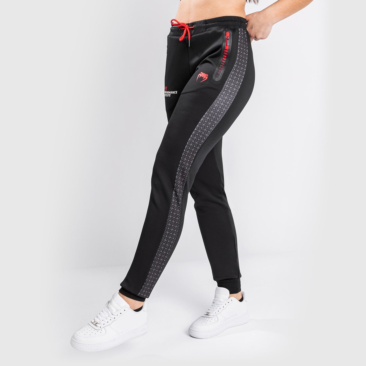Pantalones de Chándal Venum UFC Performance Institute - Para mujer - Negro/Rojo