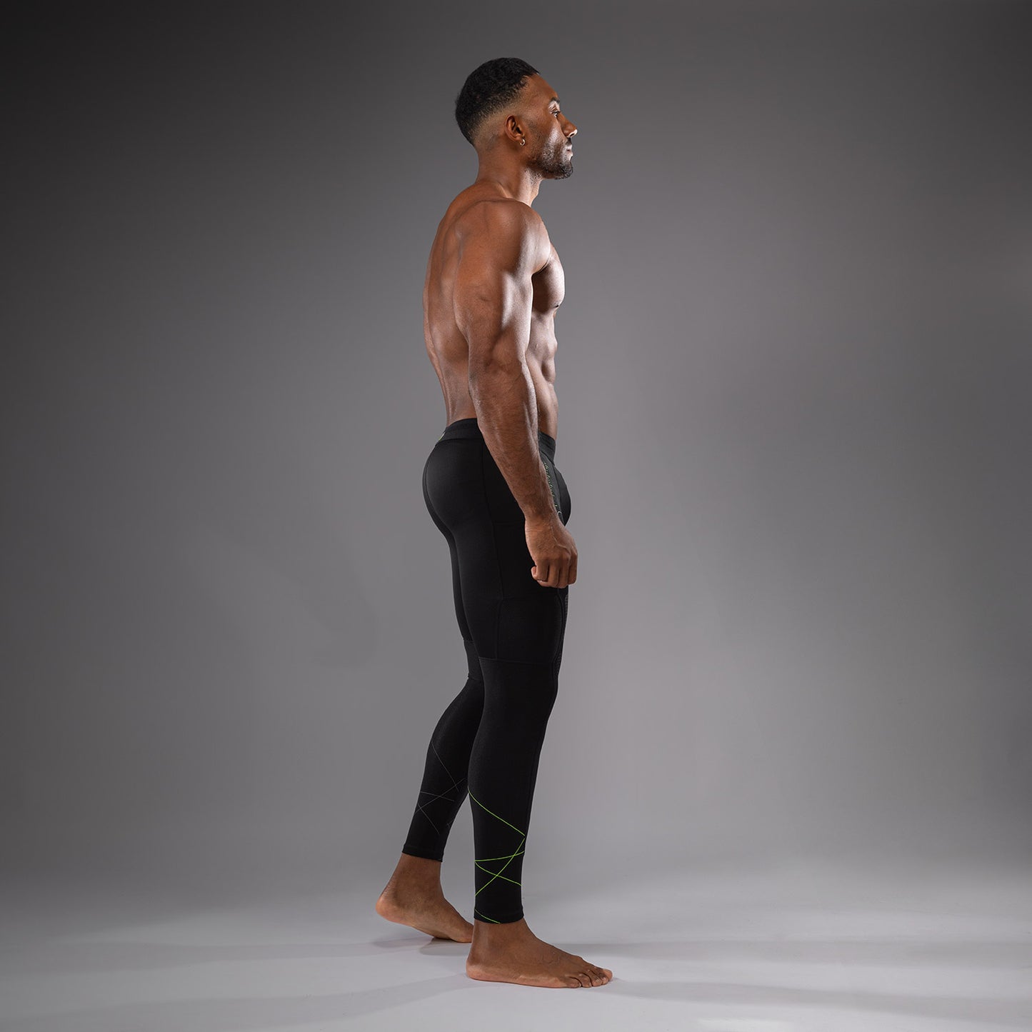 Venum Training Camp 4.0 Spats - Negro/Verde neón
