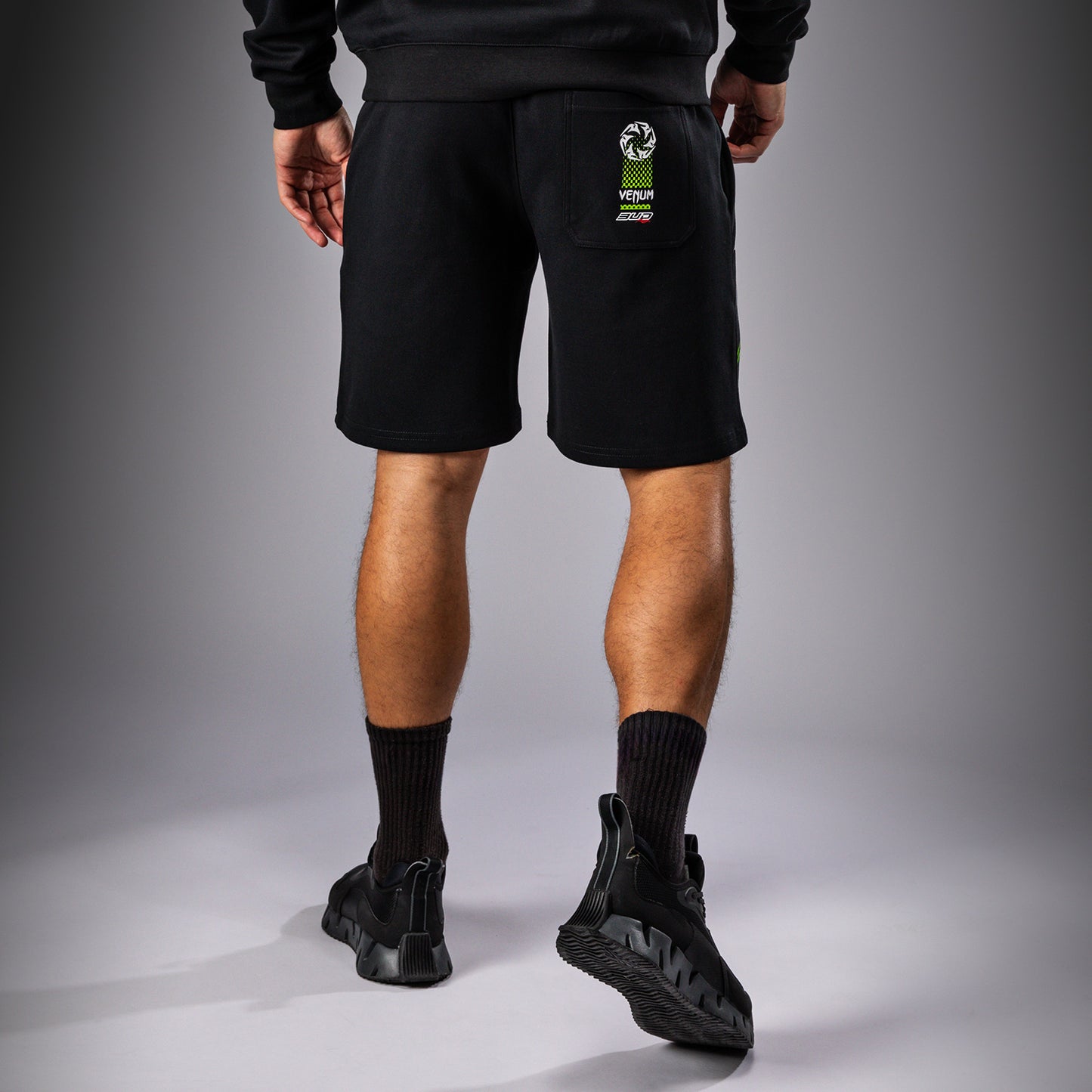 Venum x Bud Racing Pantalones cortos de algodón para Hombre - Negro/Blanco/Verde lima