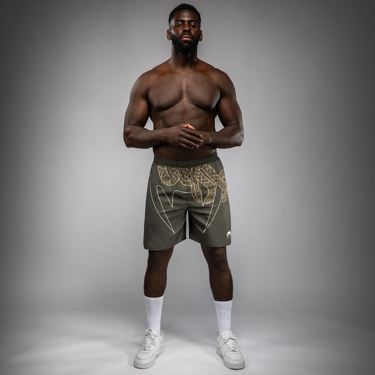 Venum Serpenti Pantalones Cortos de Entrenamiento – Caqui/Bronce/Marfil