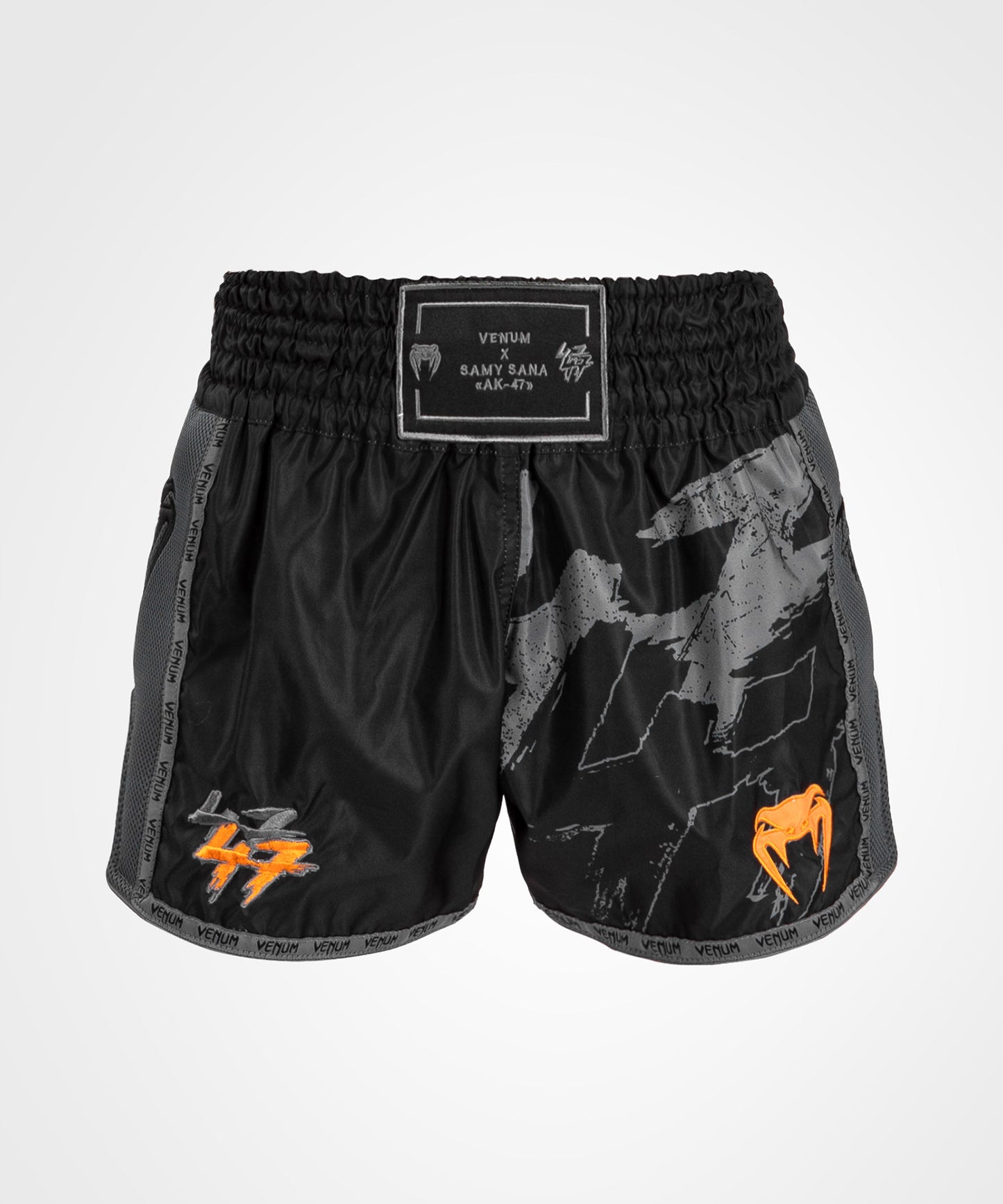 Venum S47 Muay Thai Shorts - Negro/Naranja