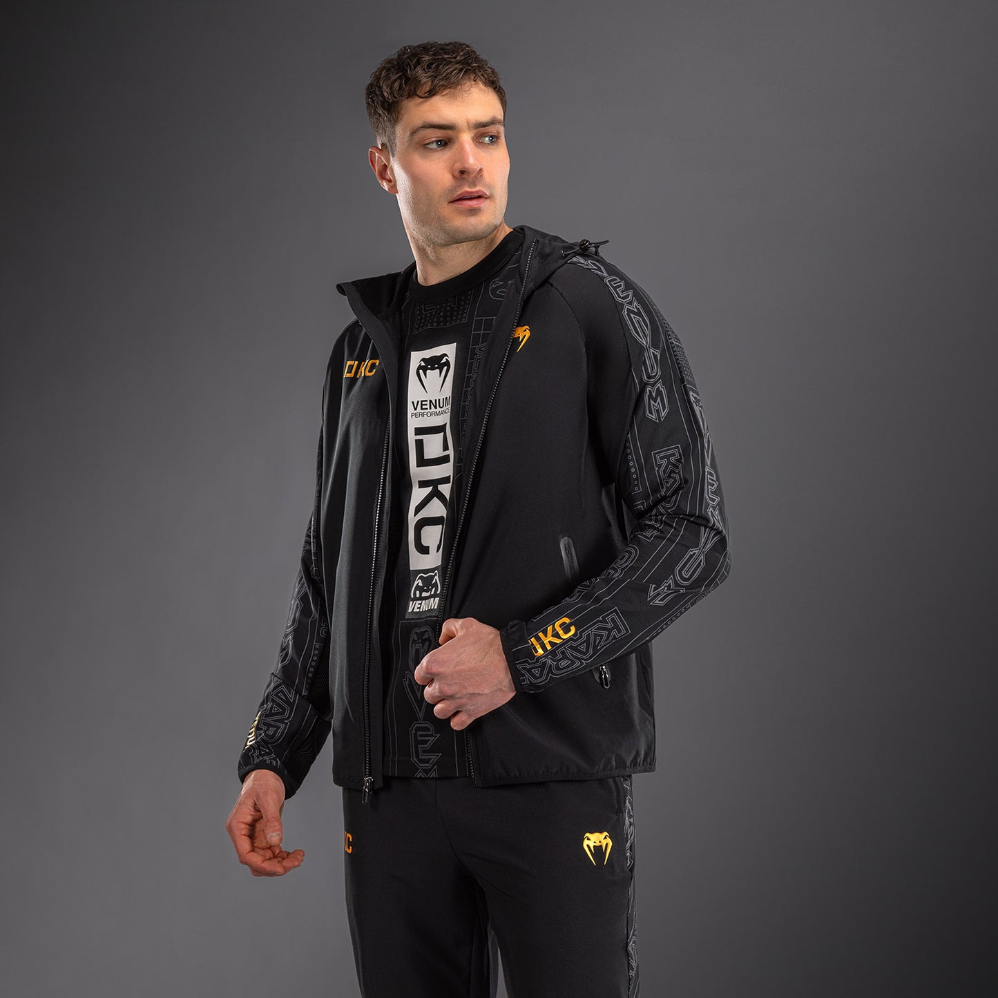 Karate Combat by Venum Chaquetas de Chándal – Negro/Gris