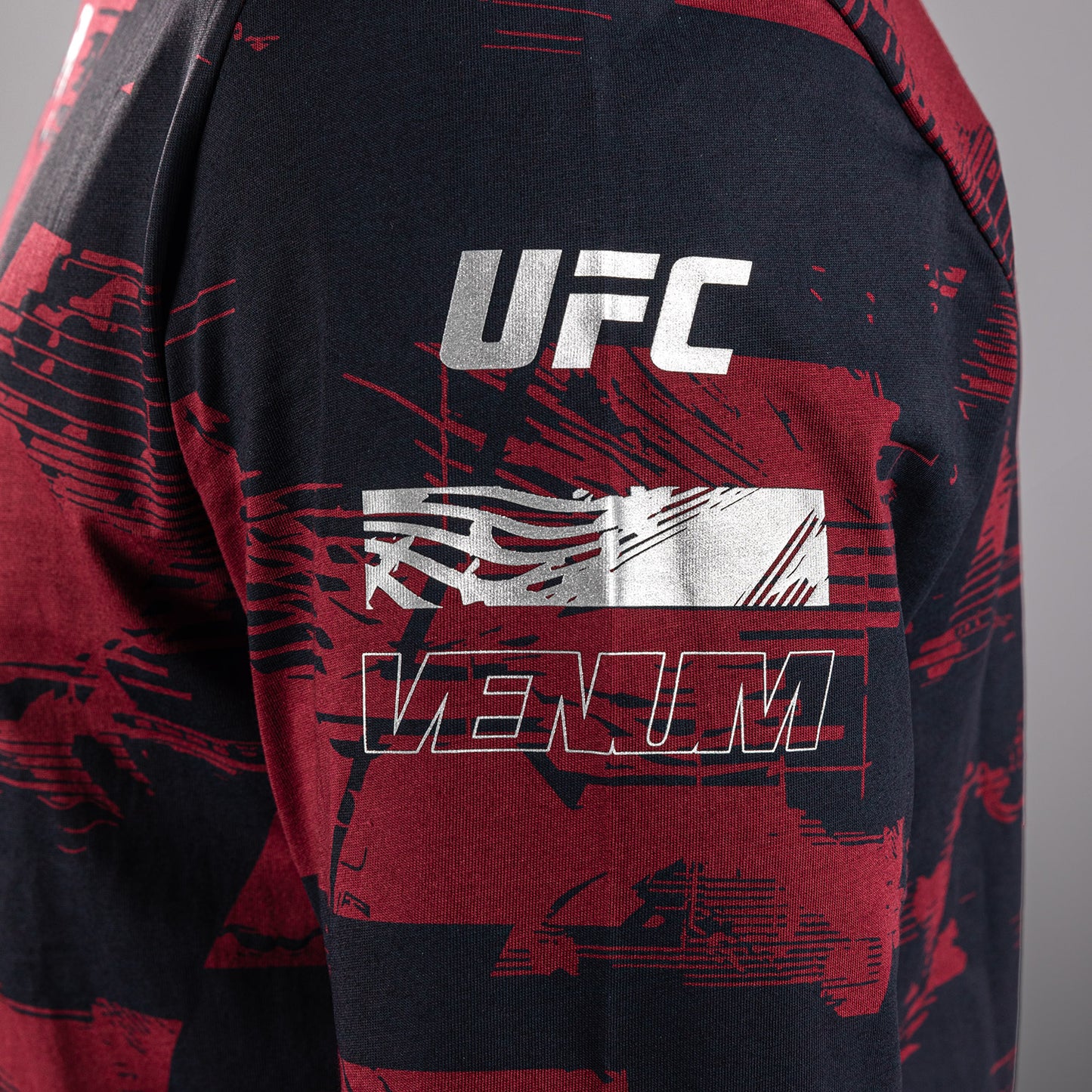 UFC Zenith by Venum Authentic Fight Week Camiseta de manga larga Hombre - Azul marino/Burdeos/Plateado