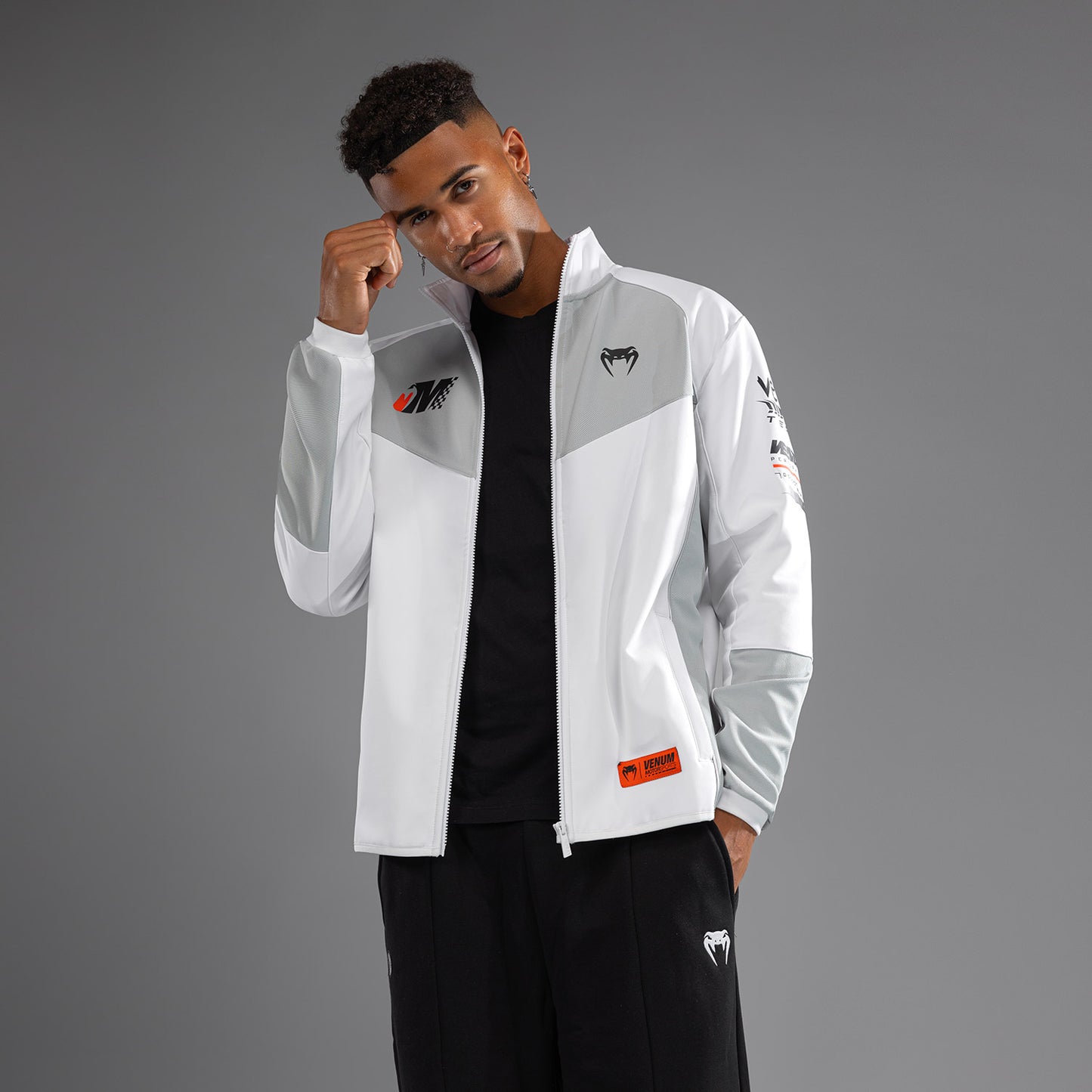 Venum Motorsport Chaqueta Softshell - Blanco Nieve