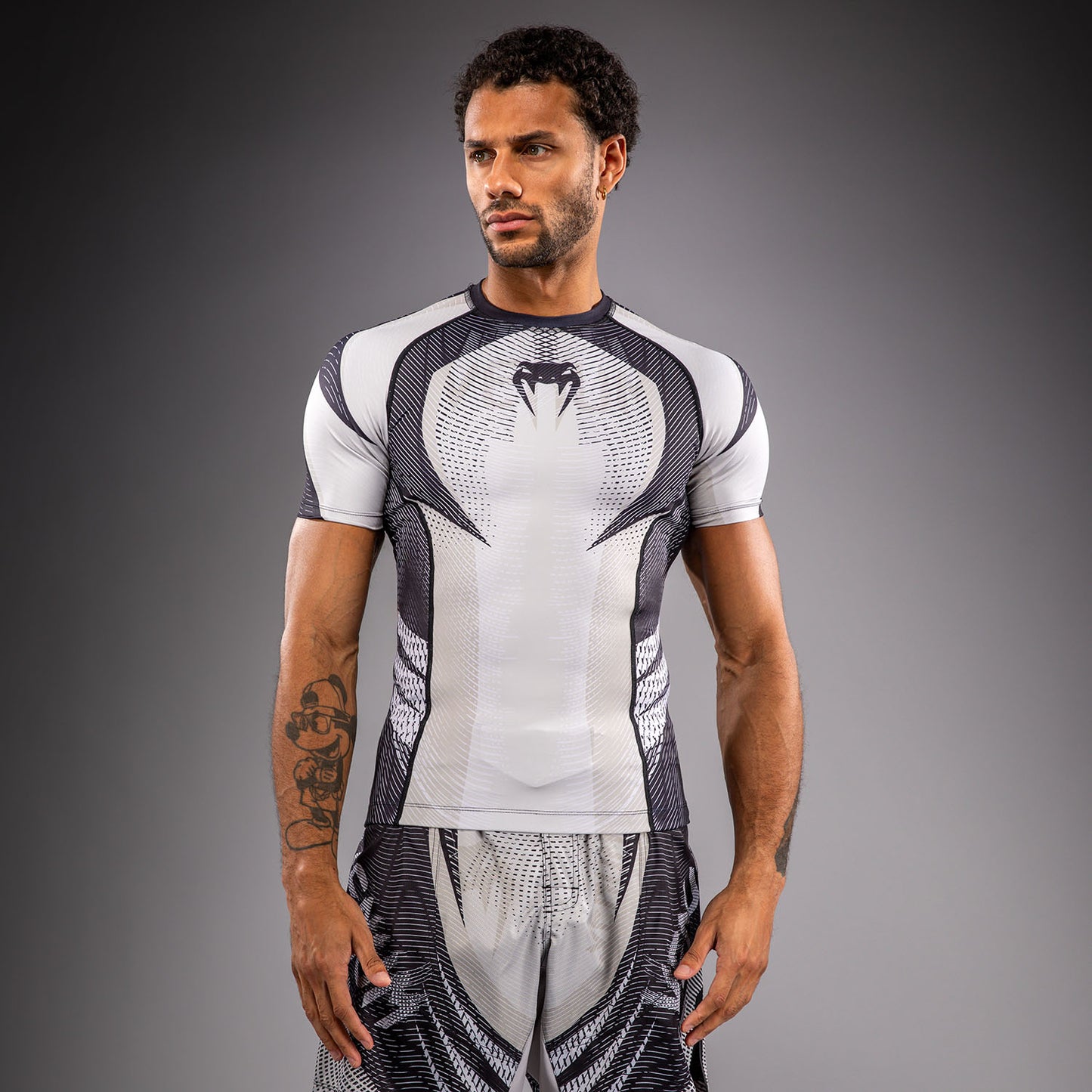 Venum Galactic 3.0 Rashguard Manga Corta - Blanco Hueso/Negro
