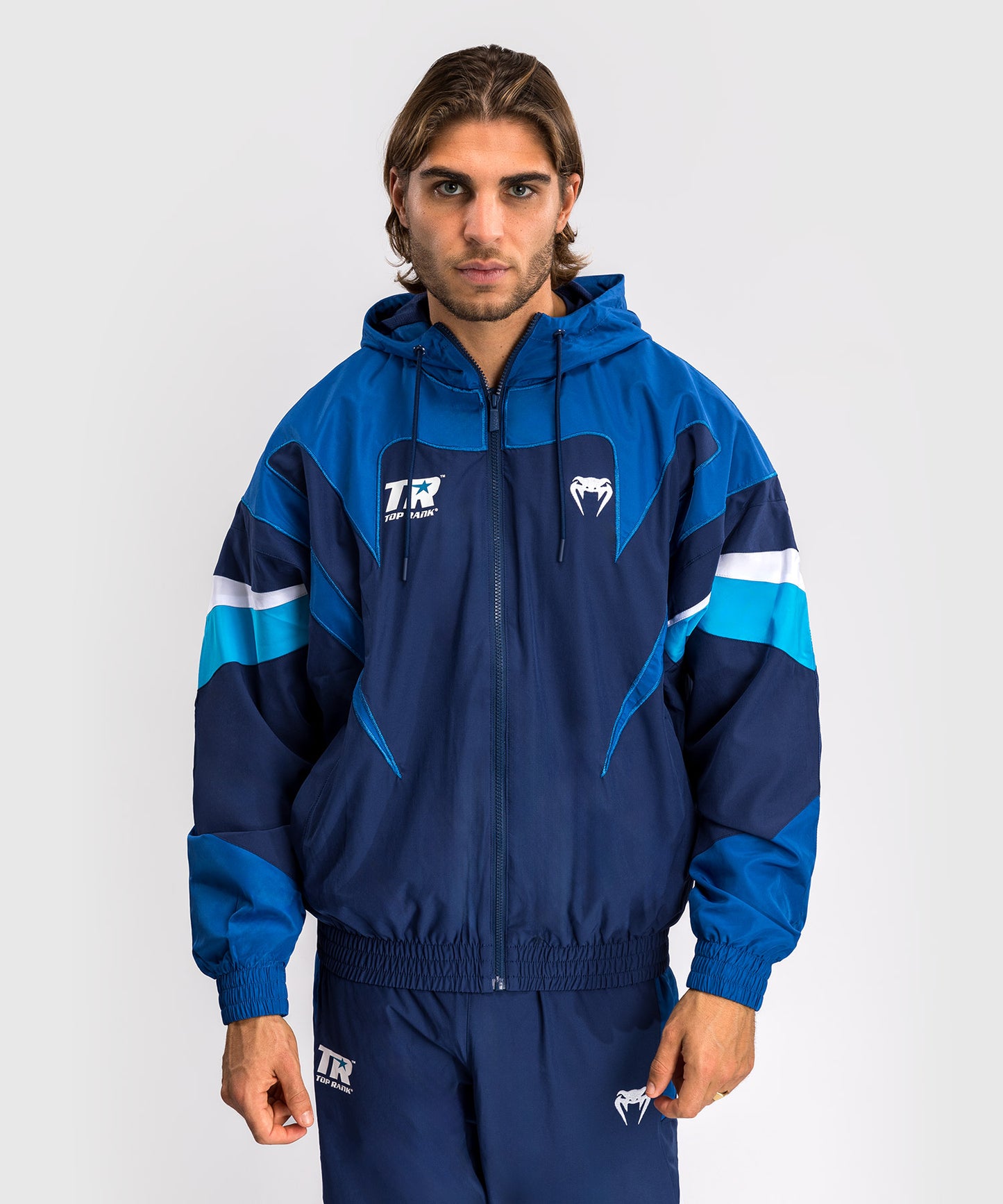 Venum x Top Rank Original Chaqueta Con Capucha para Hombre - Azul Marino
