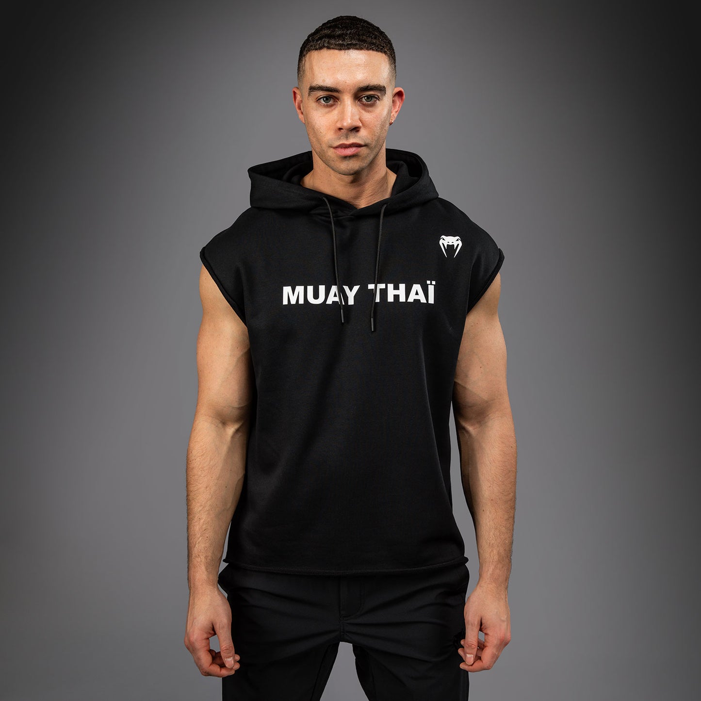 Venum Muay Thai VT Sudadera Sin Mangas - Negro/Blanco