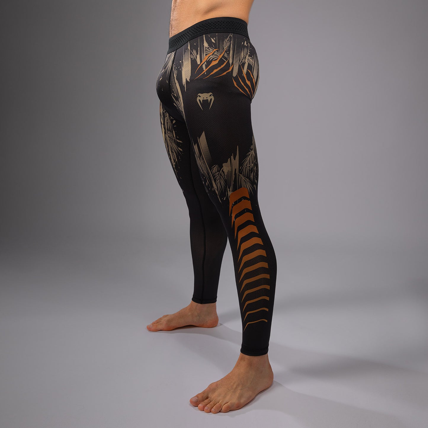 Venum Tiger Spats para Hombre - Negro/Naranja Neón