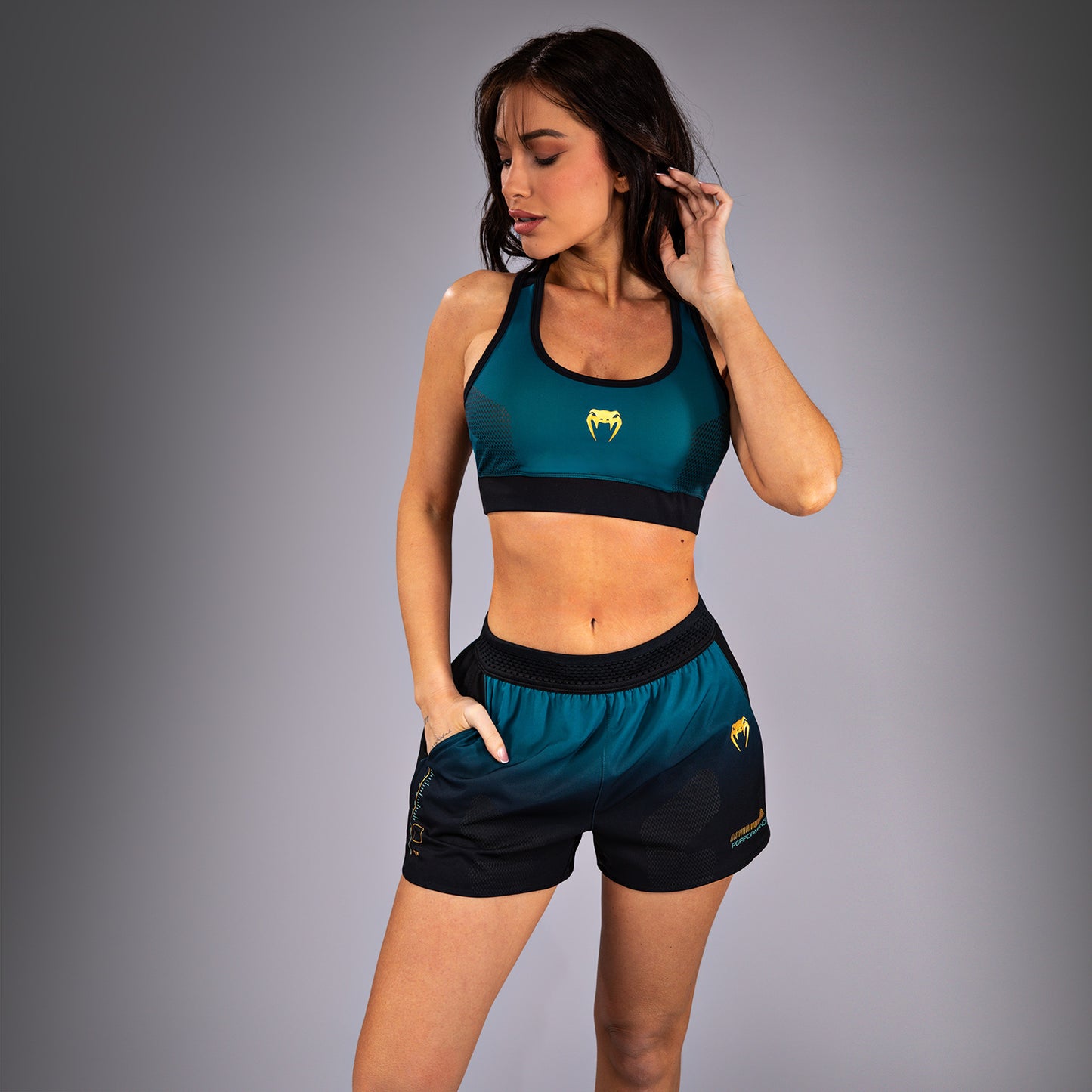 Venum Tactical XT Sujetador deportivo - Negro/Verde bosque