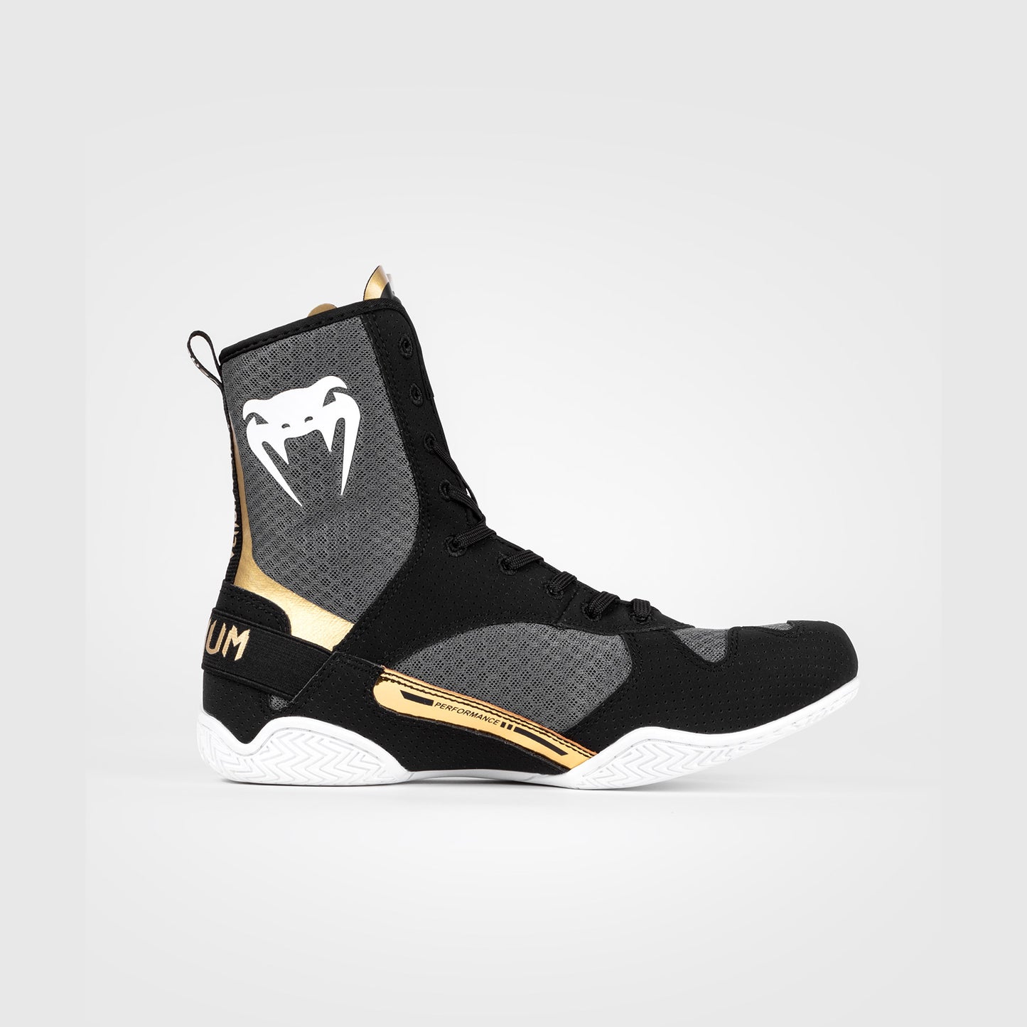 Venum Elite Zapatillas de Boxeo - Negro/Blanco/Oro