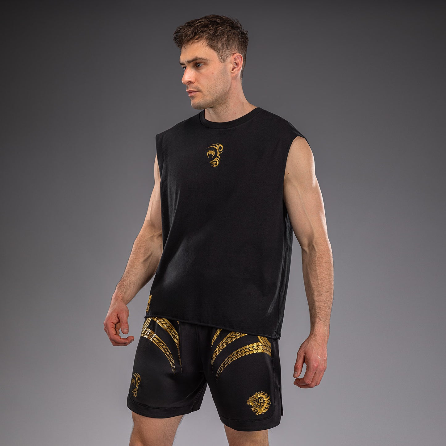 Venum x Mike Tyson Tiger Camiseta Sin Mangas - Negro/Oro