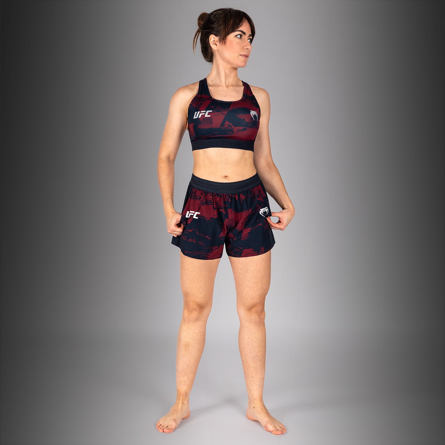 UFC Zenith by Venum Authentic Fight Week Sujetador deportivo Mujer - Azul marino/Burdeos/Plateado