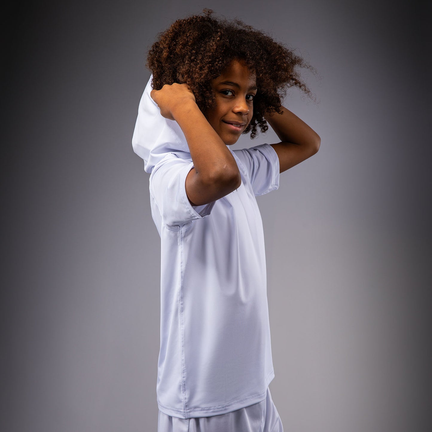 Venum Elite Sudadera Dry-Tech Manga Corta Para Niños - Blanco