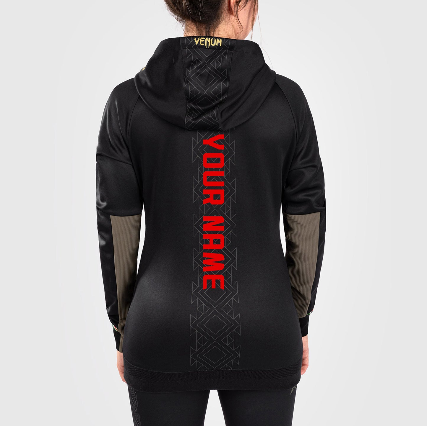 UFC Noche by Venum Personalized Authentic Fight Night Women's Walkout Hoodie - Black