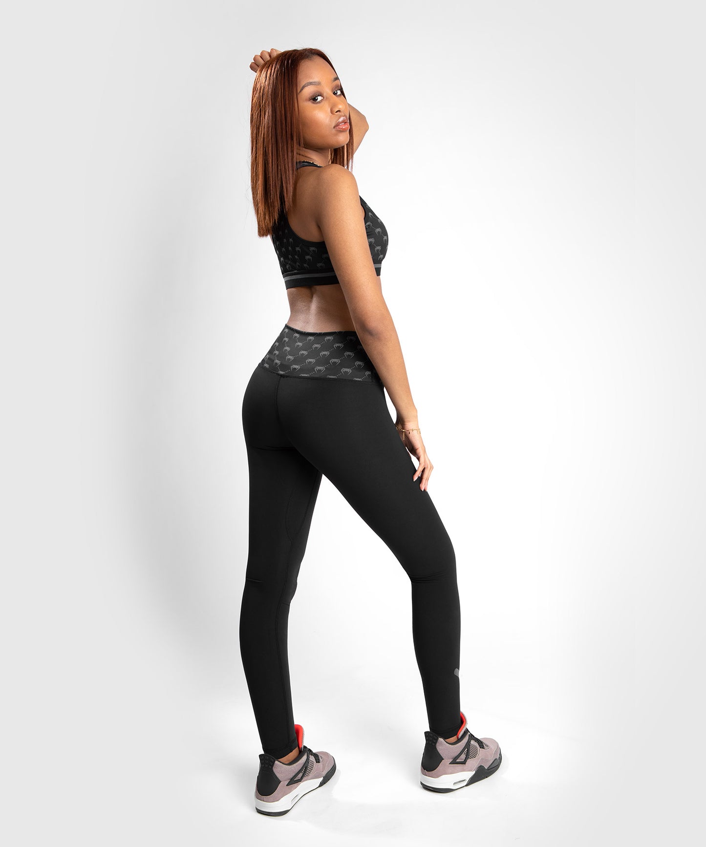Leggings Venum Monogram – Negro//Oro Rosa