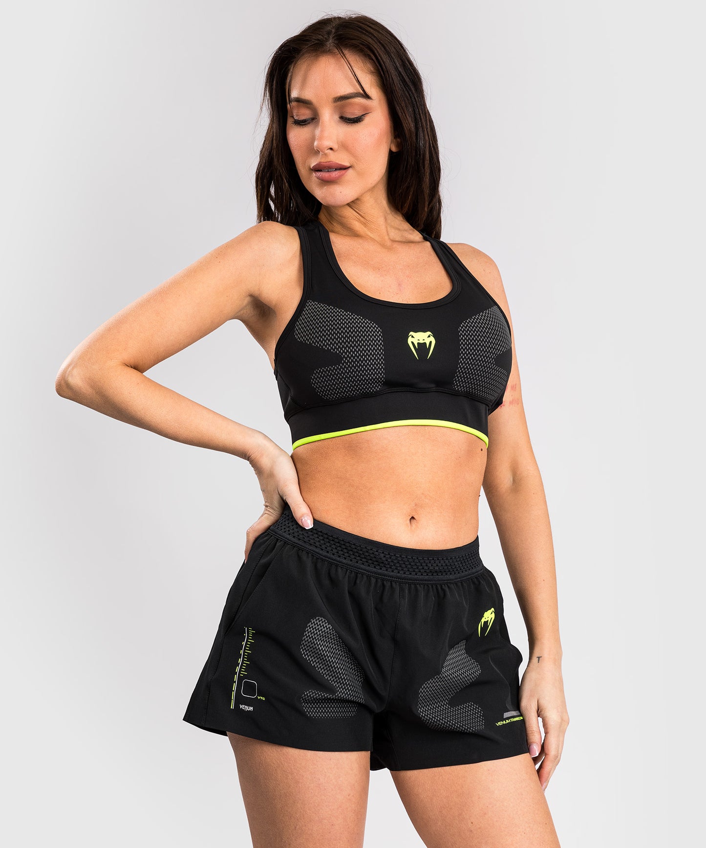 Venum Training Camp 4.0 Sujetador deportivo - Negro/Verde neón