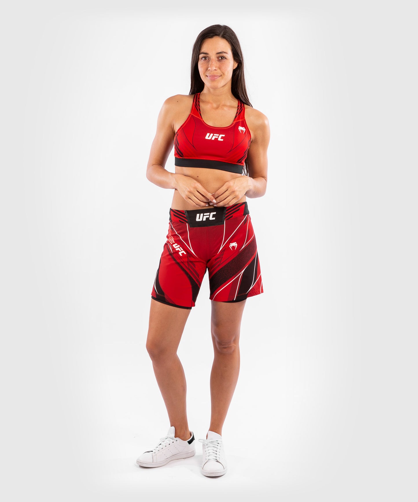 Pantalón De MMA Para Mujer Ufc Venum Authentic Fight Night – Modelo Largo - Rojo