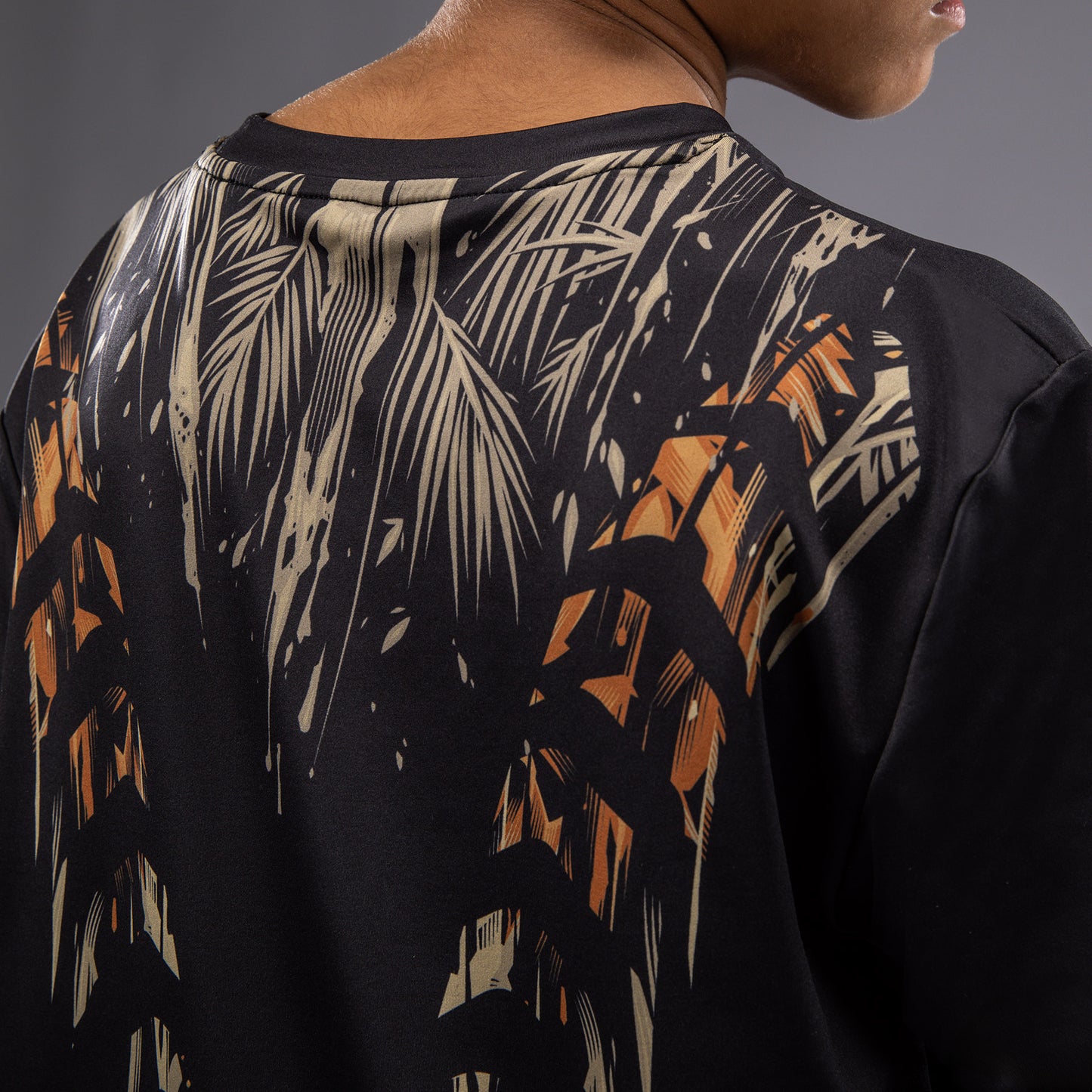 Venum Tiger Camiseta Dry Tech para Niños - Negra/Naranja Neón