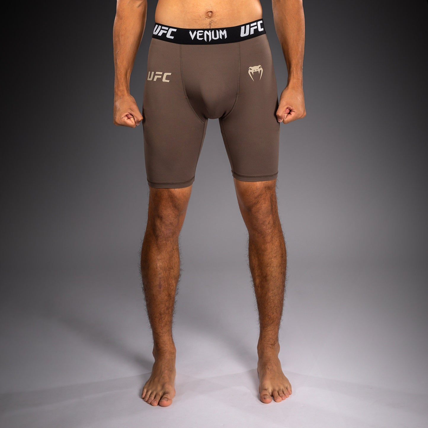 Venum UFC Unity by Venum Authentic Fight Week Short de Compresión Técnico para Hombre - Marrón