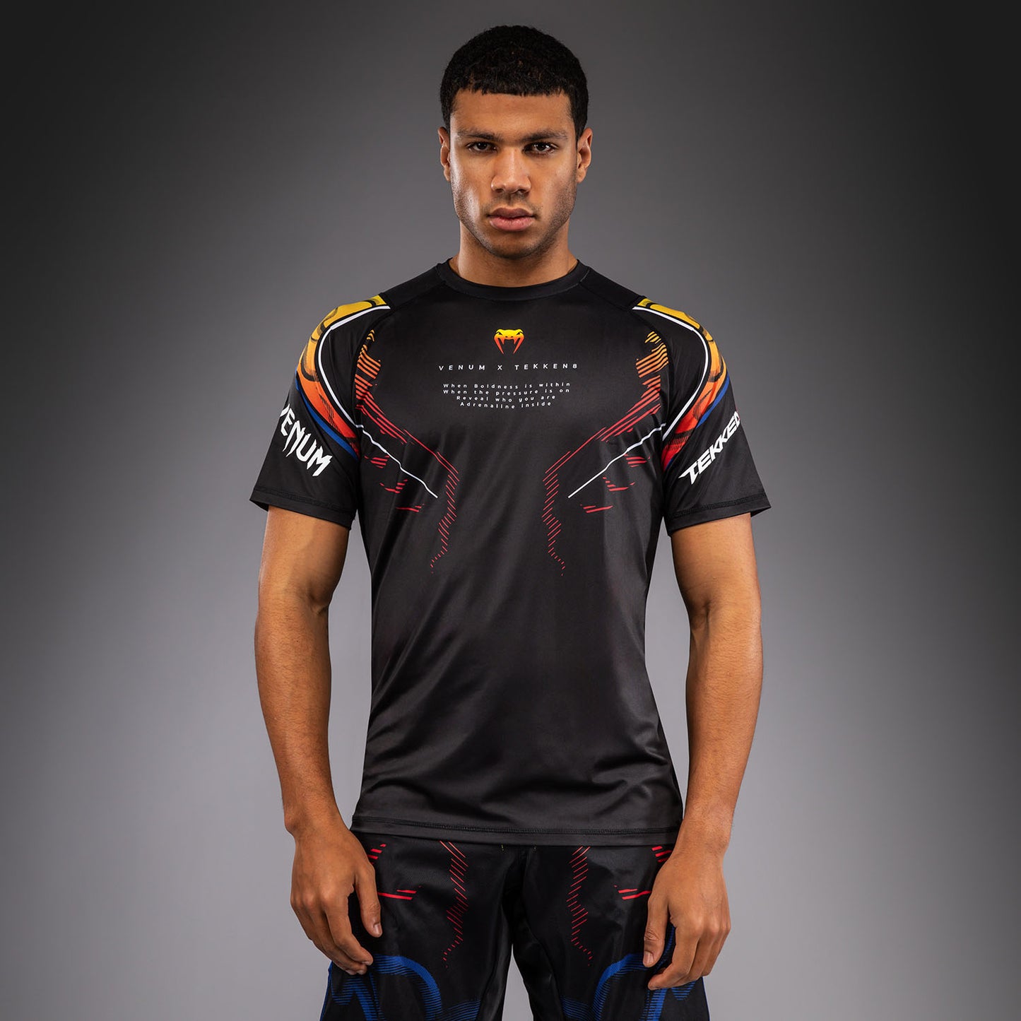 Venum x TEKKEN 8 Camiseta Dry Tech Yoshimitsu - Negro/Naranja