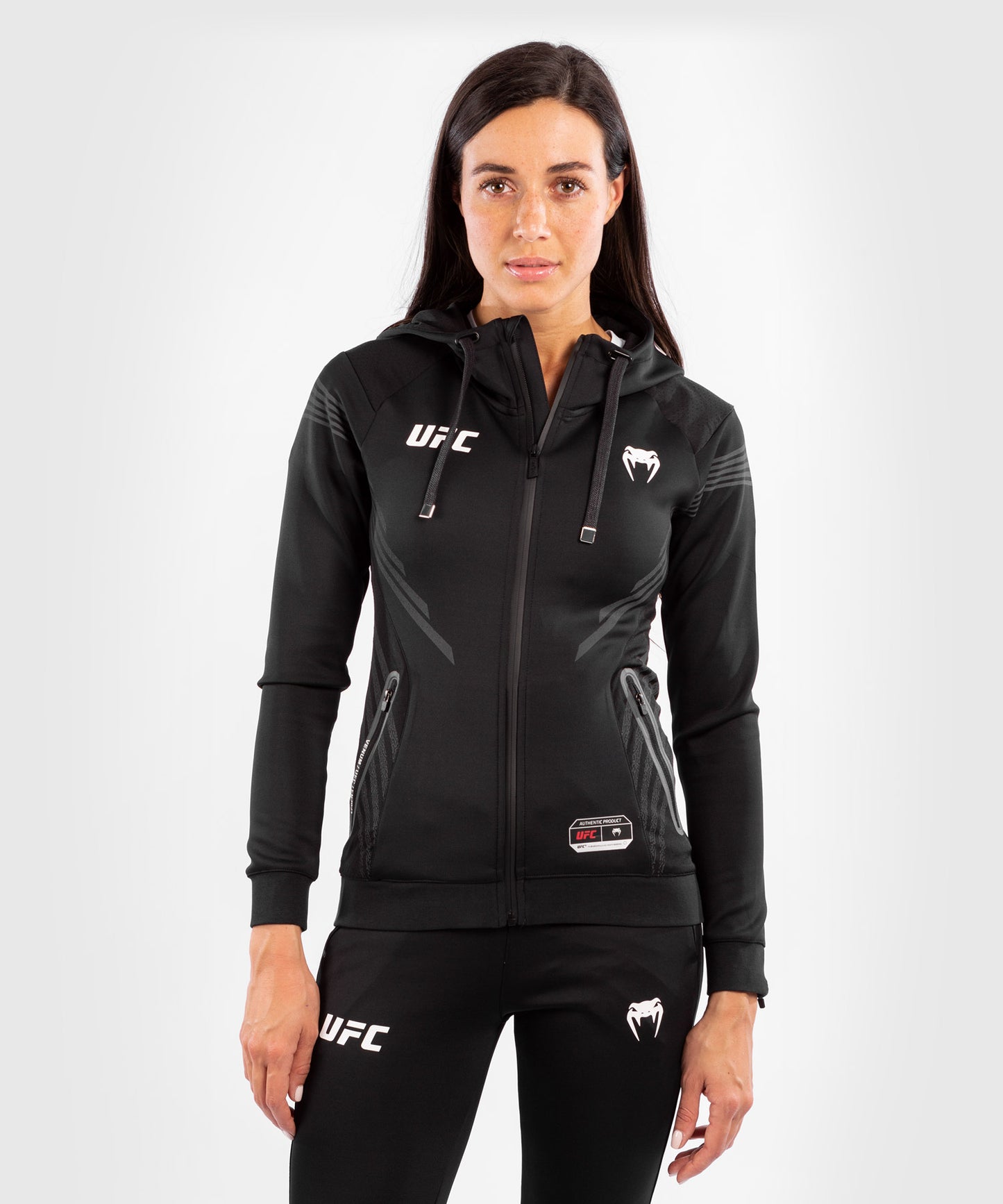 Sudadera Para Mujer UFC Venum Authentic Fight Night Walkout - Negro