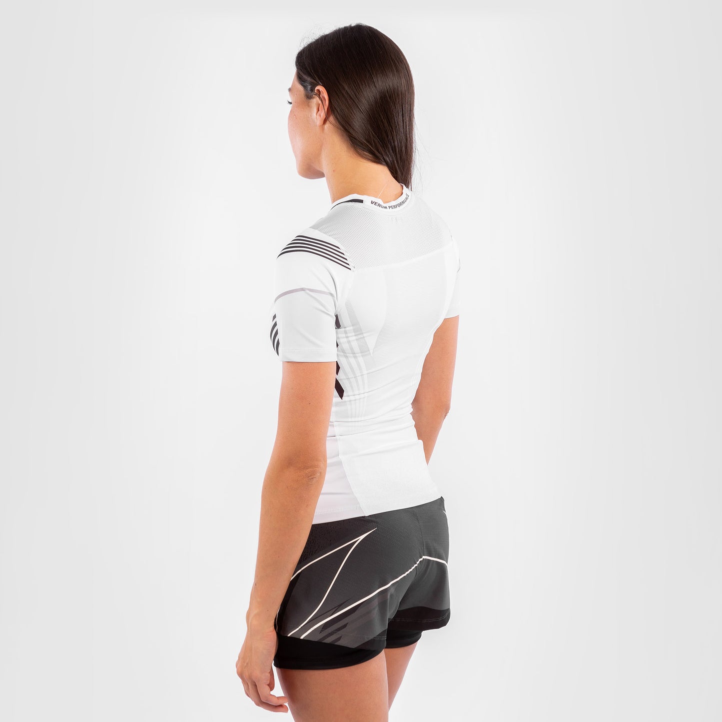 Camiseta De Compresión Para Mujer UFC Venum Authentic Fight Night - Blanco