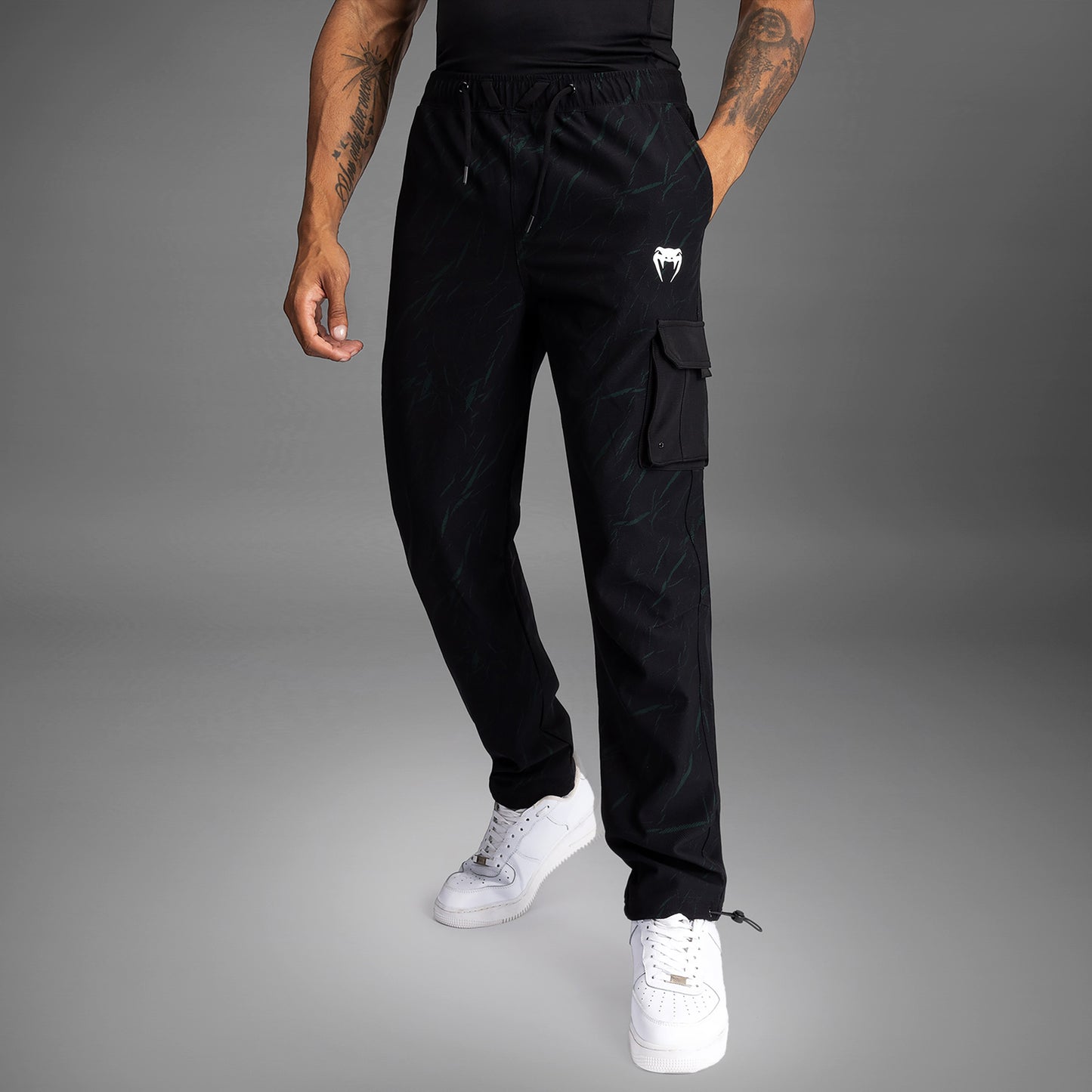 Venum Trooper Pantalones de Chándal Para Hombre - Negro/Verde Bosque
