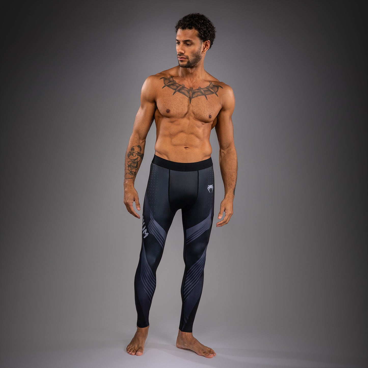 Venum No-Gi 6.0 Spats - Negro/Gris