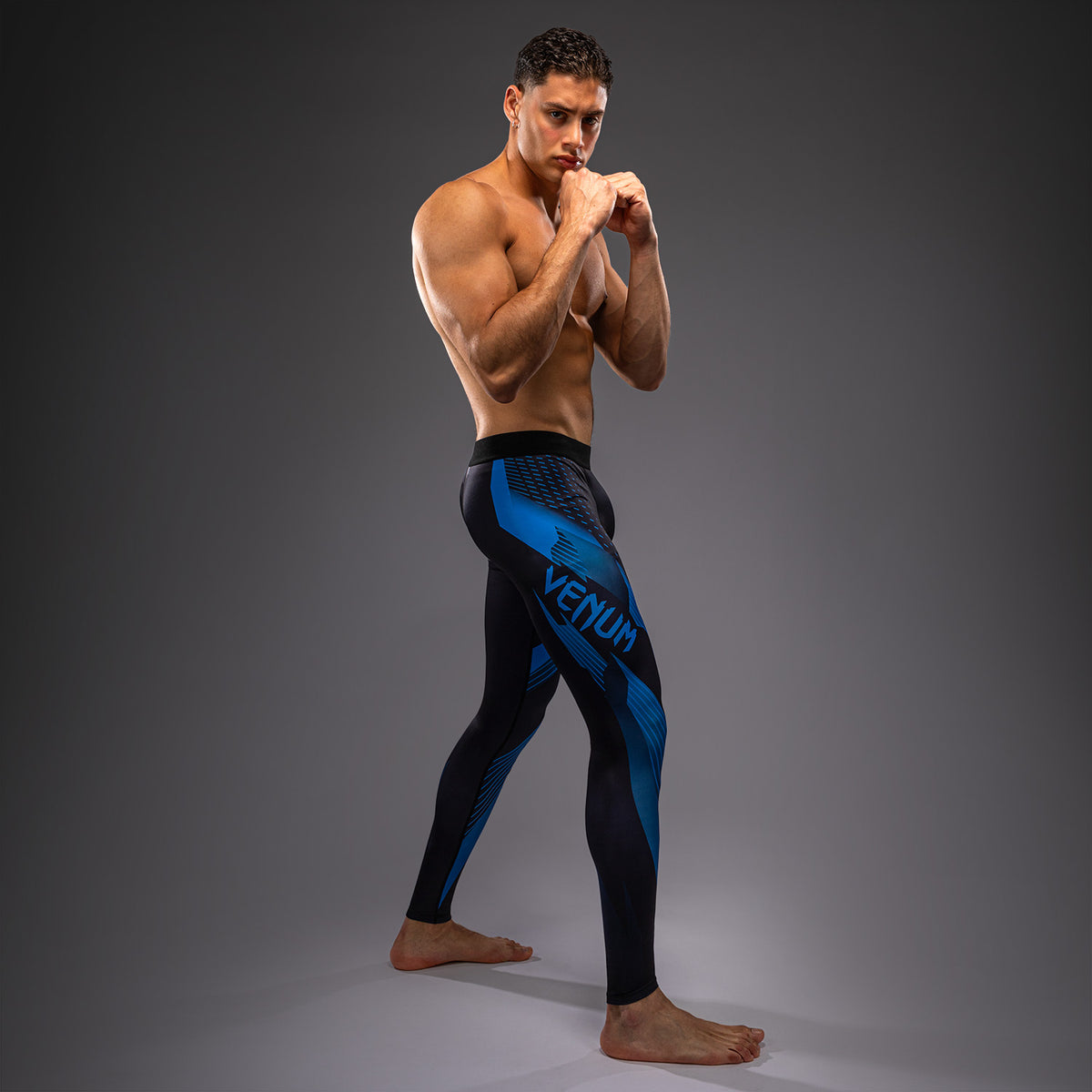 Venum No-Gi 6.0 Spats - Negro/Azul