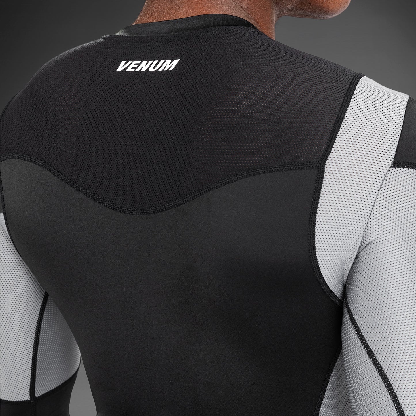 Venum Tempest Guardia Rash De Manga Larga para Hombre - Negro/Gris